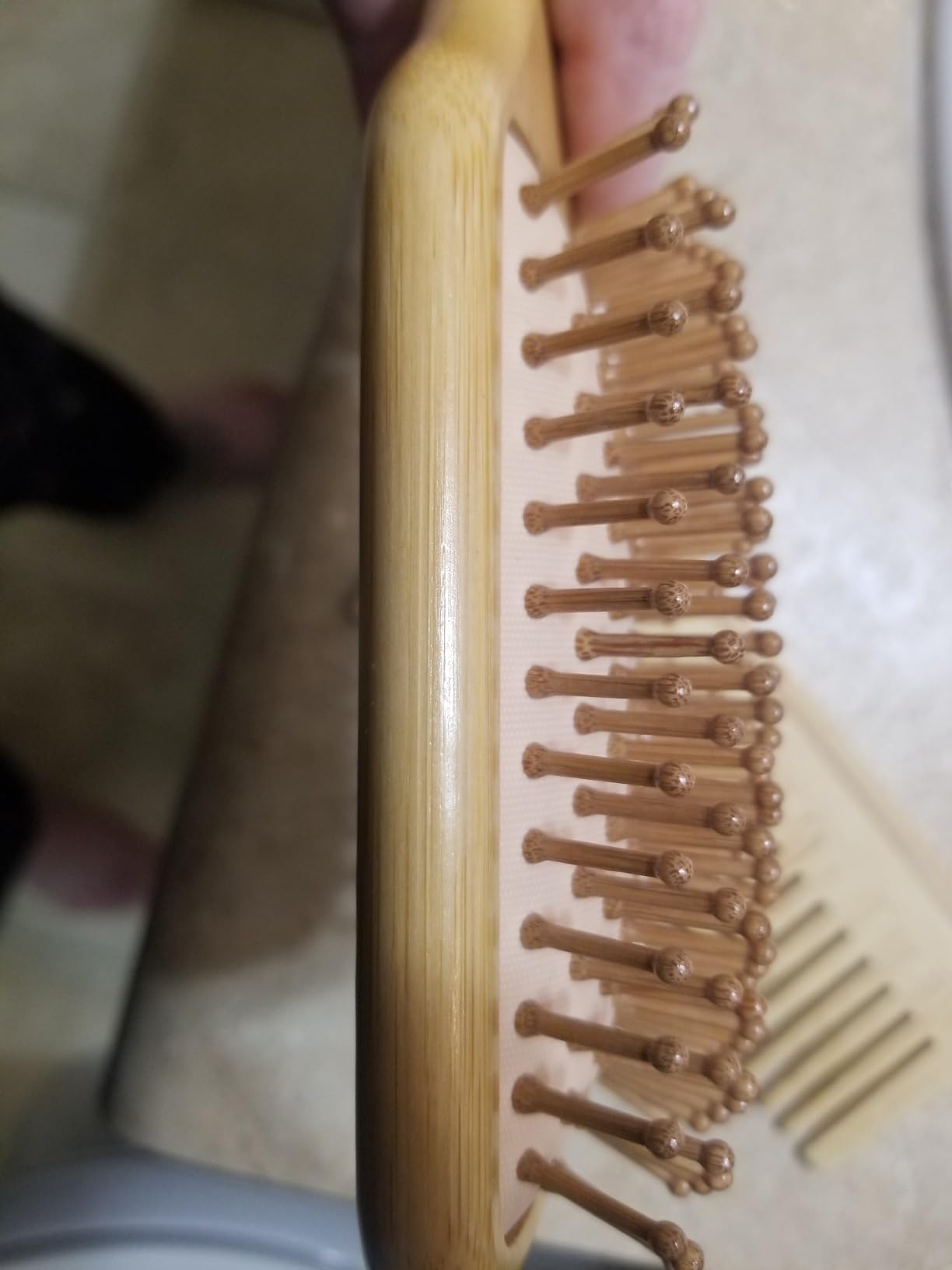 Bamboo Hair Brush and Comb Set for Hair Growth & Scalp Massager customer photo 2