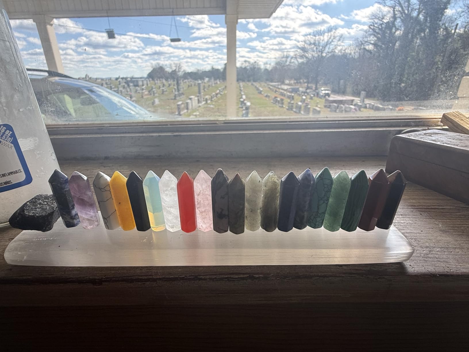 QINJIEJIE 20 PCS Healing Crystals Stones Sets Wands Bulk Pocket Gemstones | Natural Amethyst Crystal Rose Quartz Assorted Pointed Reiki Polished Energy Meditation Chakra Mother's Day Gifts for Women customer photo 2