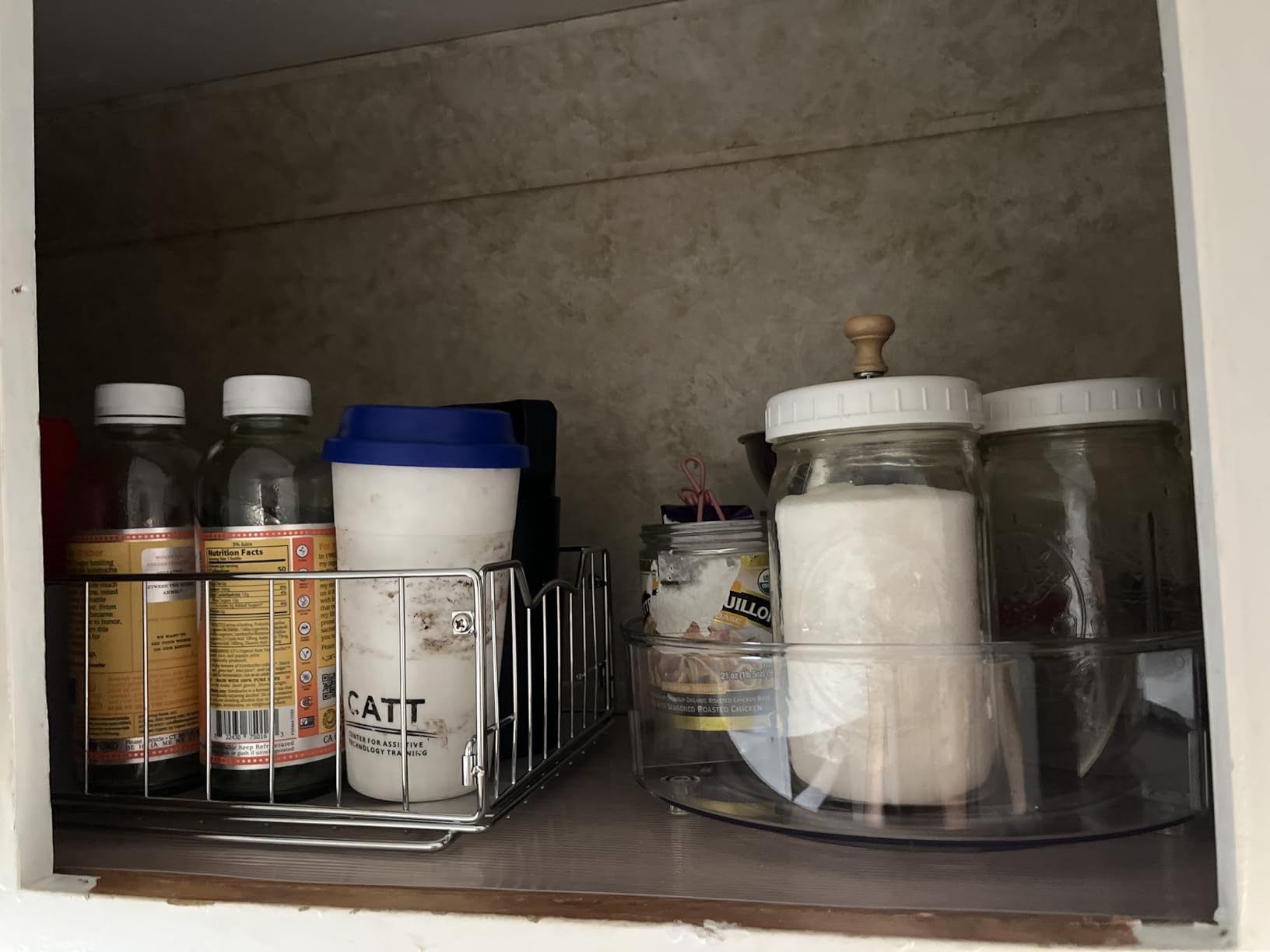 Simple Houseware Pull-Out Cabinet Sliding Basket, 17.2Dx9.7Wx5H, Chrome customer photo 1