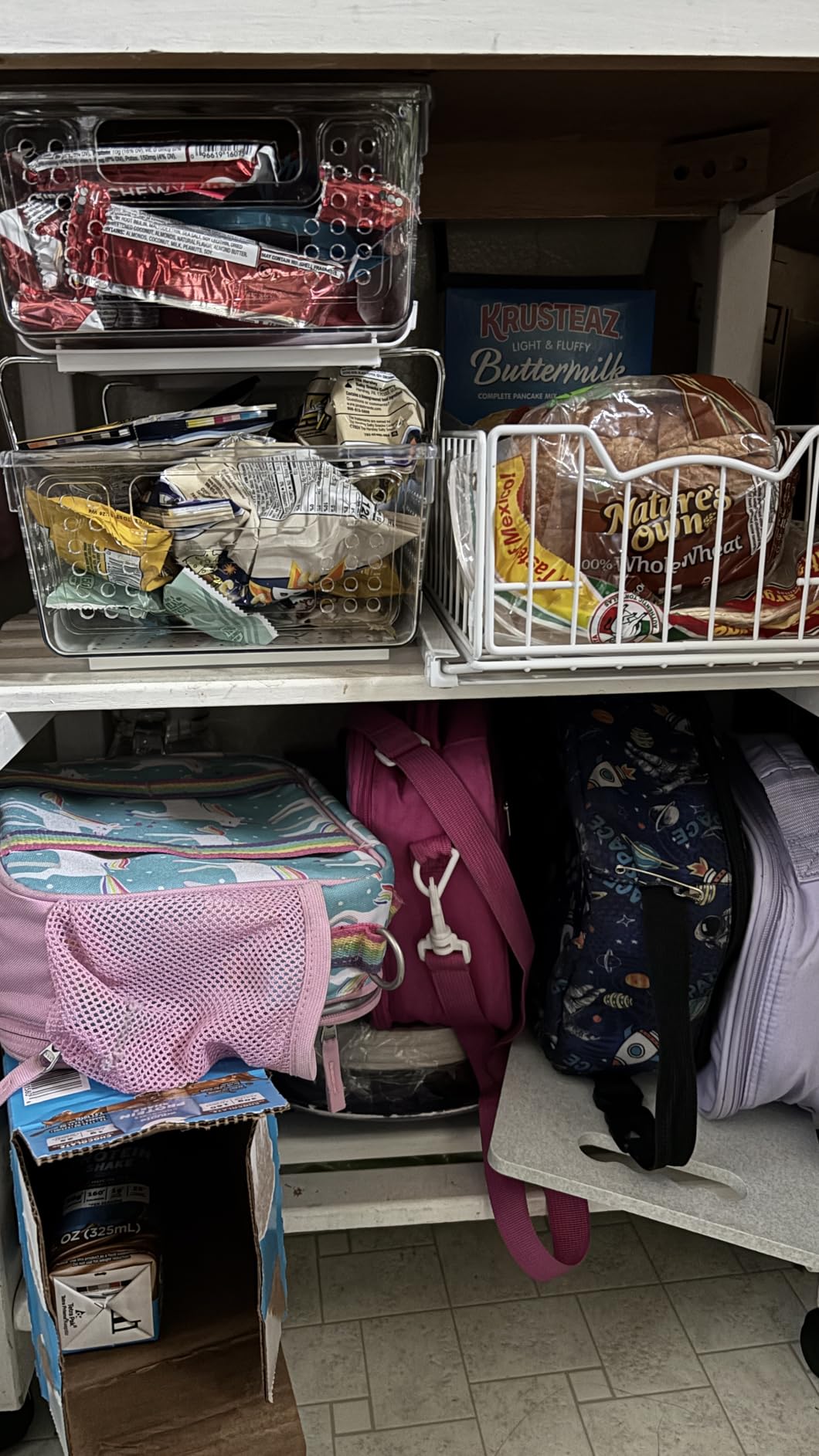 Simple Houseware Pull-Out Cabinet Sliding Basket, 17.2Dx9.7Wx5H, Chrome customer photo 2