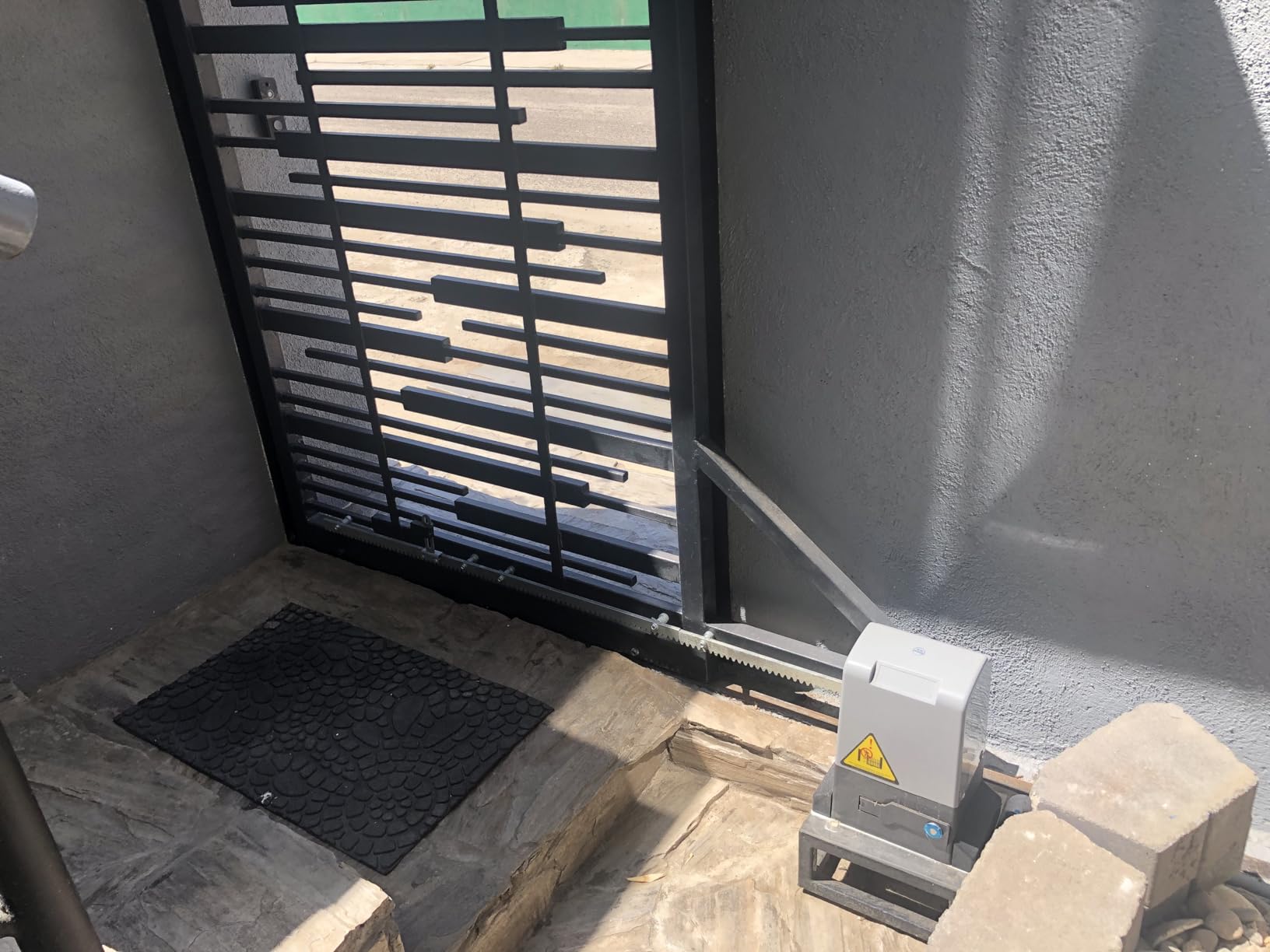 Blütezeit 1800lb Automatic Sliding Gate Opener, 370W Rack Drive Motor with 2 Remote Controls & IR Sensor, 1/2HP Electric Rolling Driveway Slide Gate Motor, Complete Hardware Kit for Gates up to 40ft customer photo 1