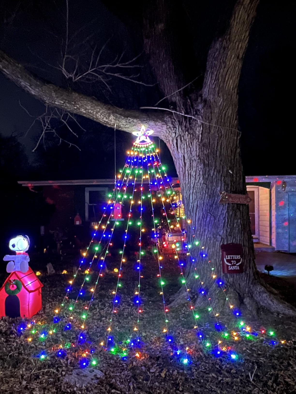 Aokudoni Outdoor Christmas Decorations 12.6 FT Waterfall Christmas Lights customer photo 1