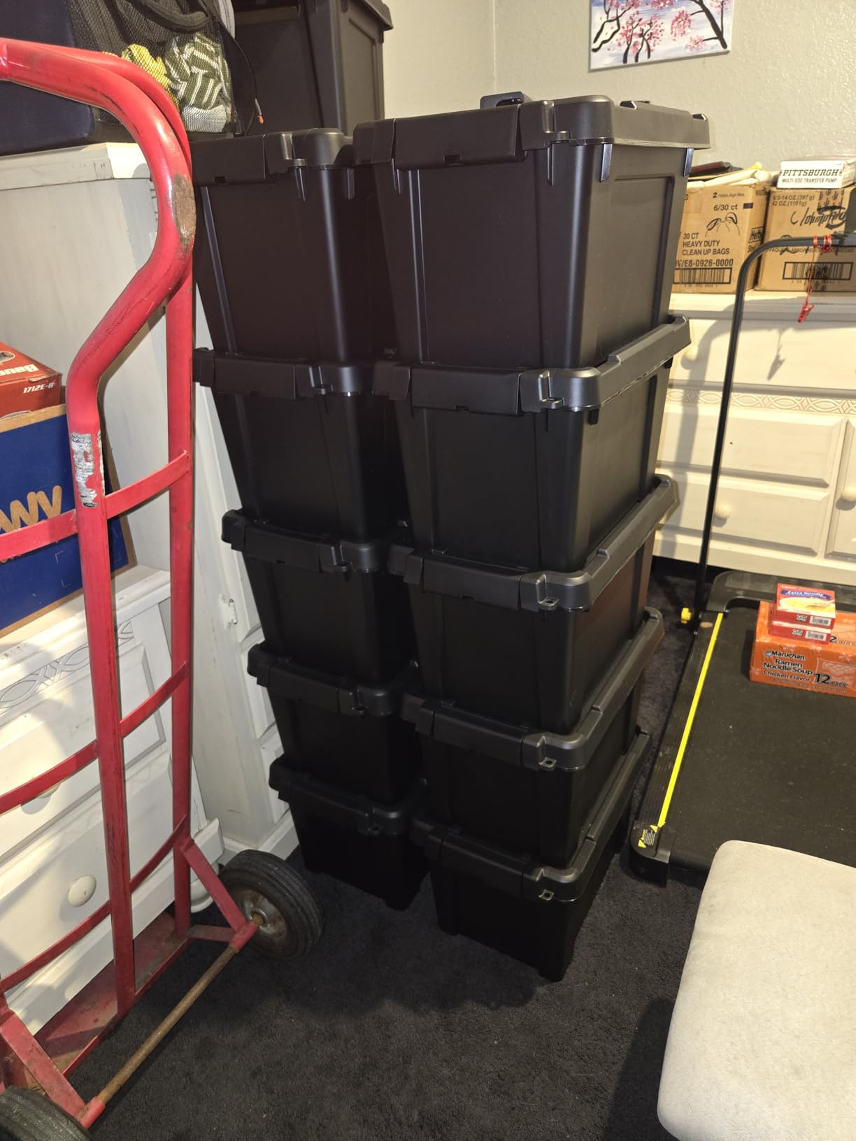 IRIS USA 6-Pack 20 Gal Heavy Duty Lockable Storage Totes with Lids, Black customer photo 2