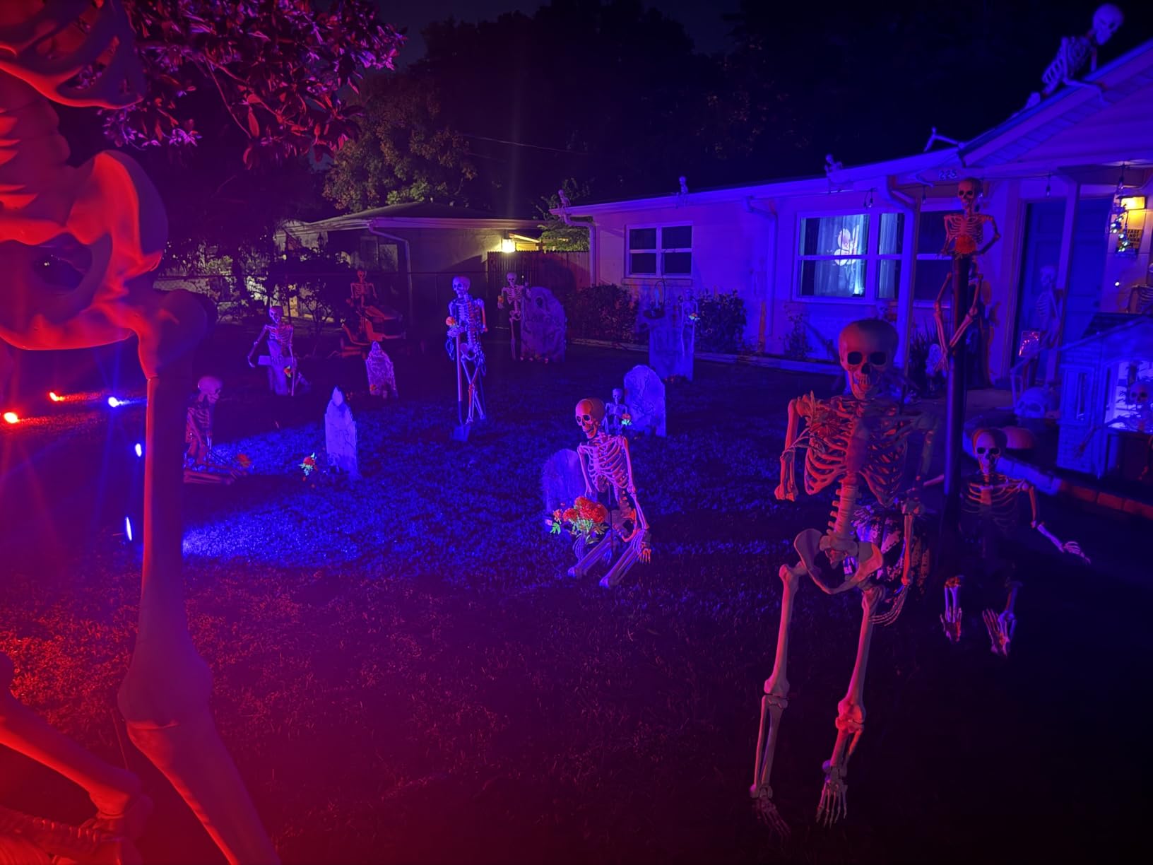 Strobe Lights Halloween, Telbum Colorful Strobe Light for Parties, Super-Bright 54 RGB LED Mini Strobe Lights with Remote Control Sound Activated, Plug-in Flash Light for Room DJ Stage Wedding 2Pack customer photo 1