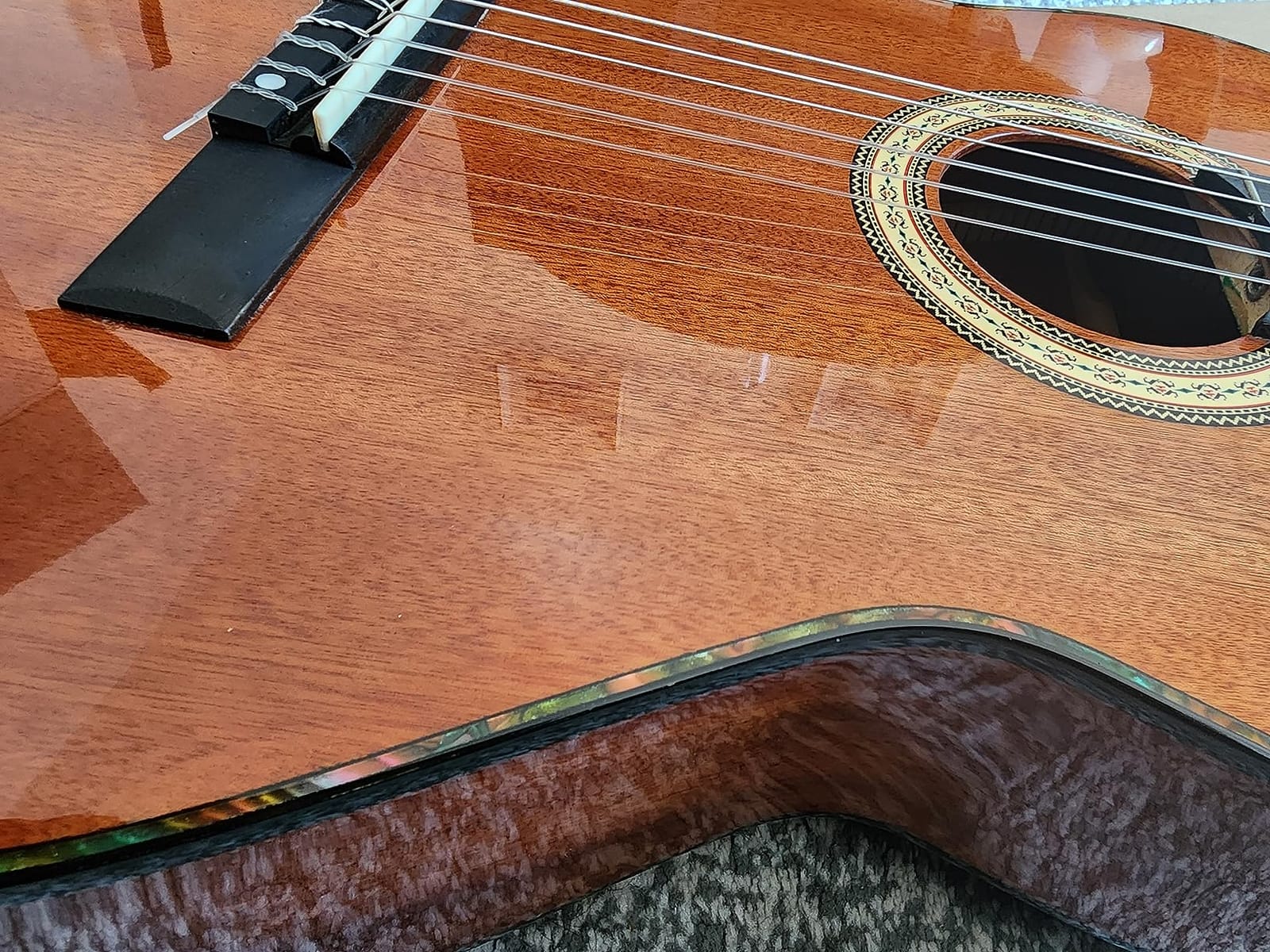 Classical Guitar 4/4, 39 Inch Full Size Nylon String Guitar for Beginner Adults, Guitar Bundle with Gig Bag & Footstool, Sapele Brown, by Vangoa customer photo 1