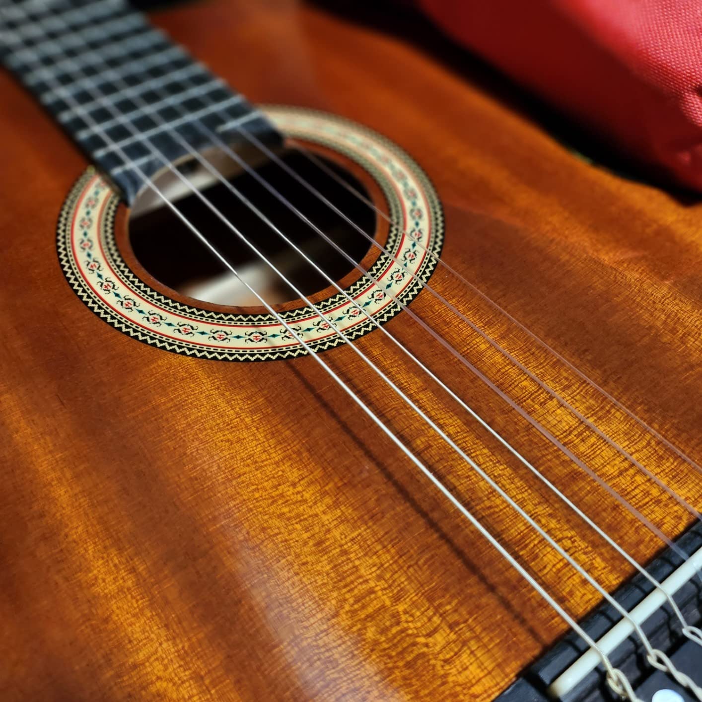 Classical Guitar 4/4, 39 Inch Full Size Nylon String Guitar for Beginner Adults, Guitar Bundle with Gig Bag & Footstool, Sapele Brown, by Vangoa customer photo 2