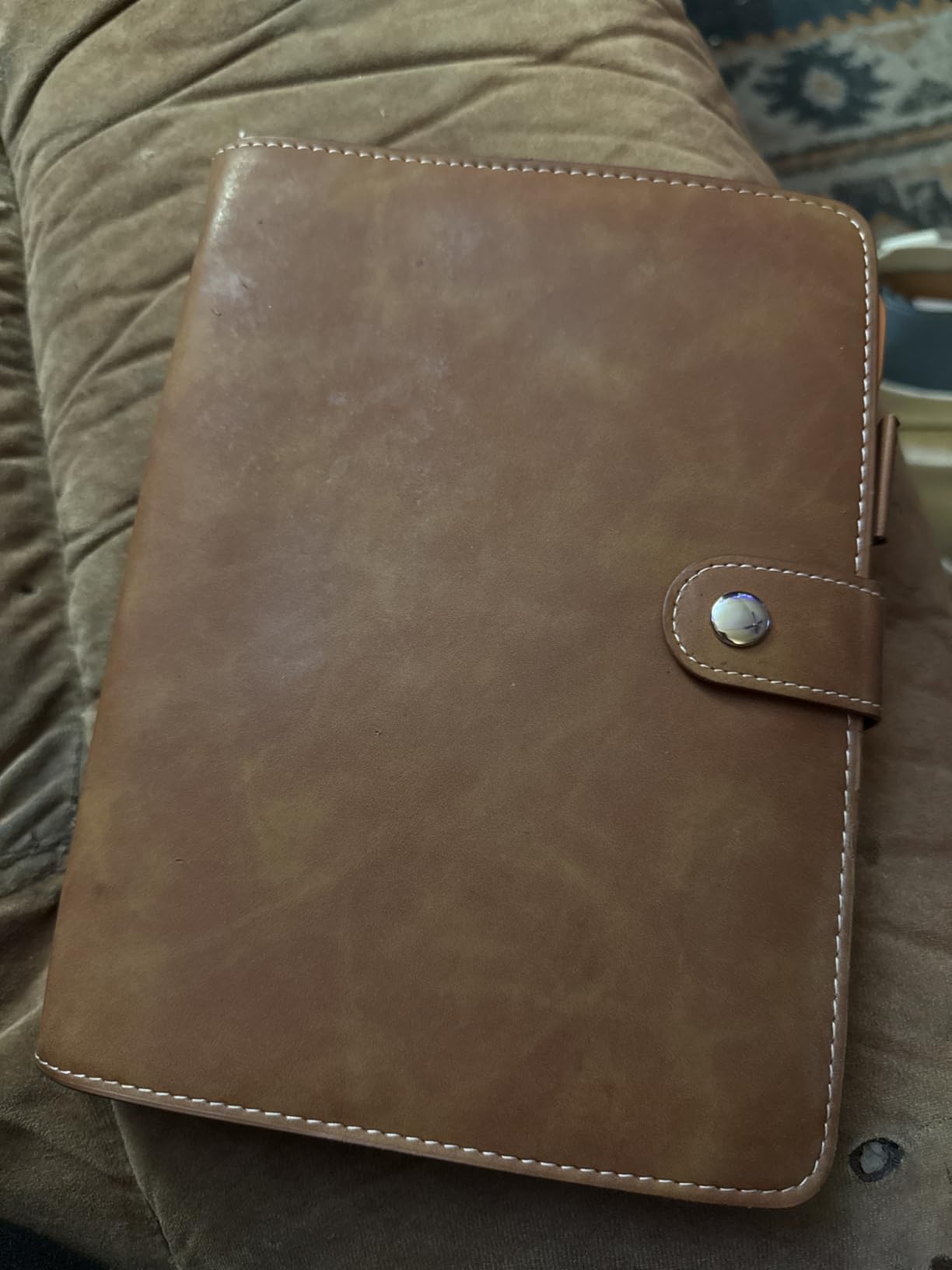 FYY A5 Binder Refillable Planner Notebook 6 Ring, Brown customer photo 1