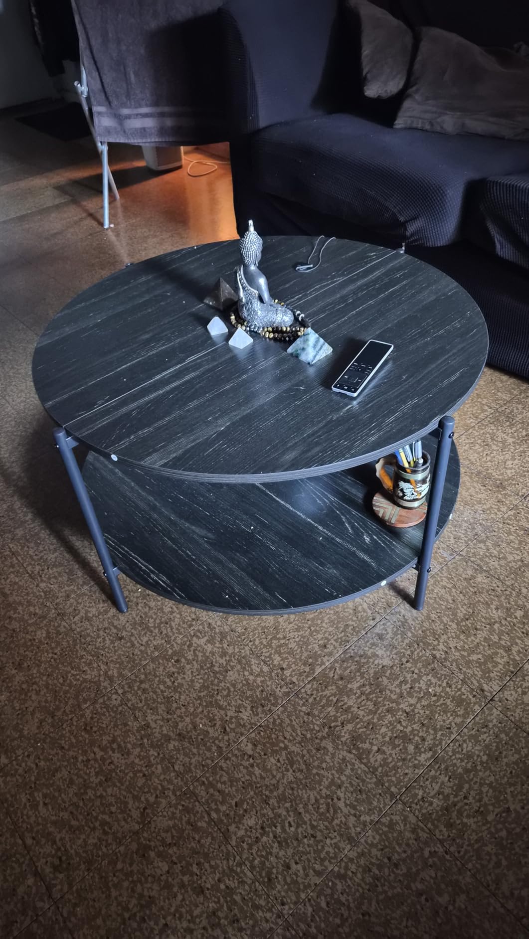 WLIVE Round Coffee Table, 32.6