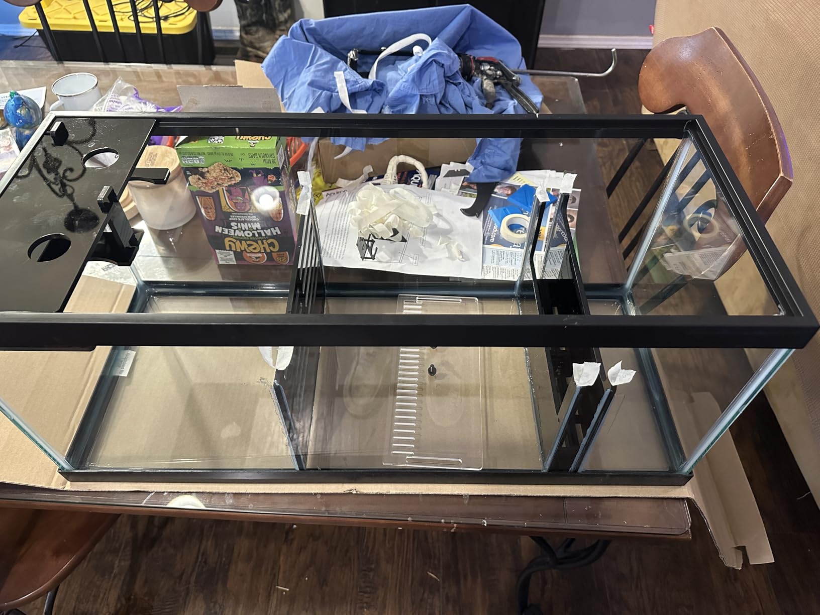 LYL LEYOULAND Adjustable Sump Baffle Kit - Refugium Kit for 40 Gallon Breeder Tank - Reef Aquarium - Saltwater Aquarium Filter System- Protein Skimmer Sump customer photo 2