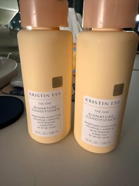 Kristin Ess Hair Signature Salon Sulfate Free Shampoo and Conditioner Set for Moisture, Frizz + Shine - Color Safe, Vegan, Paraben Free - Clarifying, Hydrating Damage Repair for Women - Pear Fragrance customer photo 1