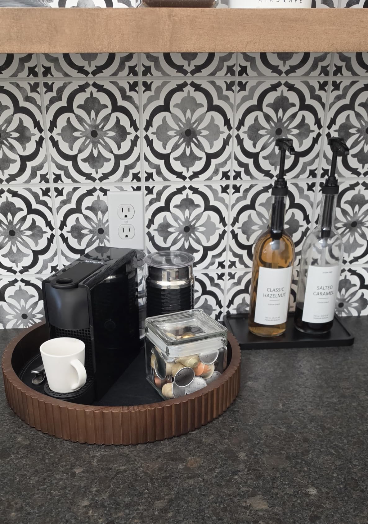 Demi's Home 25.4 oz 750 ml Glass Coffee Syrup Dispenser for Coffee Bar - 4 Pack - Comprehensive Label Set & ¼ oz Pumps Included customer photo 2
