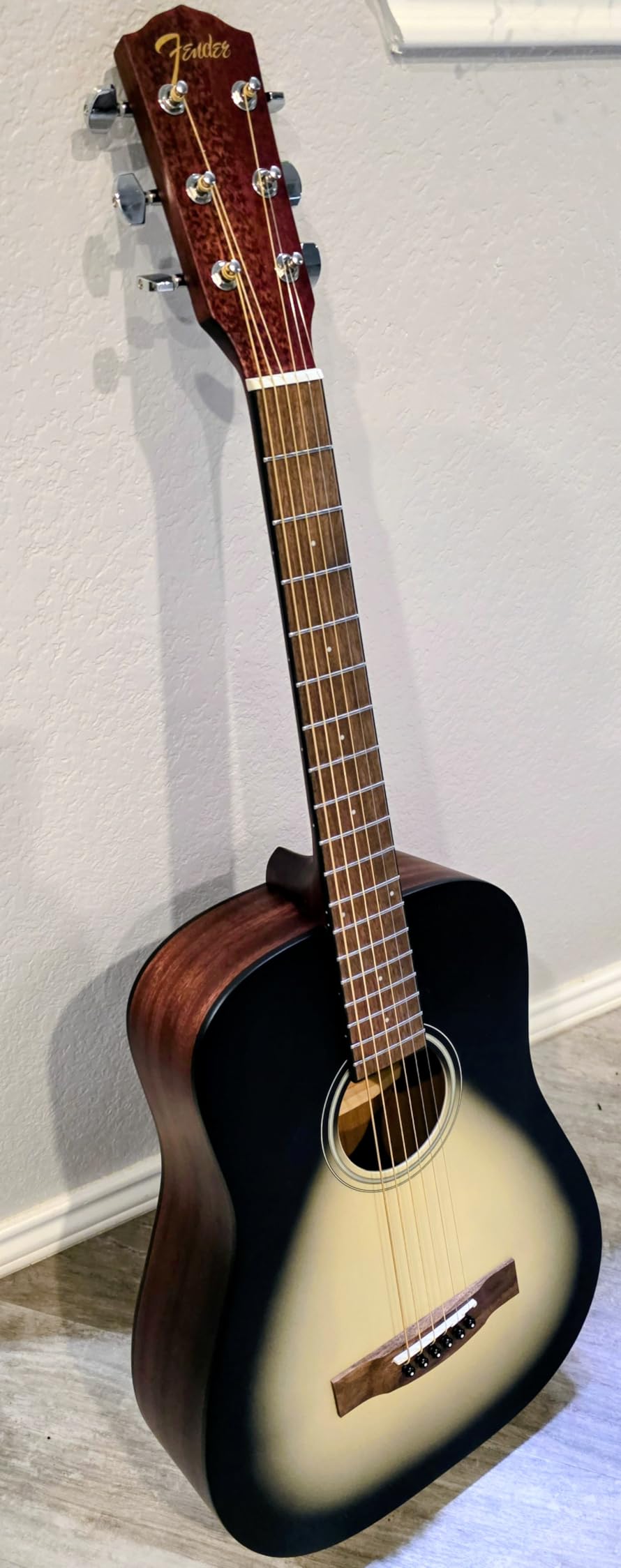 Fender California Standard Redondo Mini 3/4-Size Kids Acoustic Guitar - Natural Sapele Bundle with Gig Bag, Tuner, Strap, Picks, and Austin Bazaar Instructional DVD customer photo 1