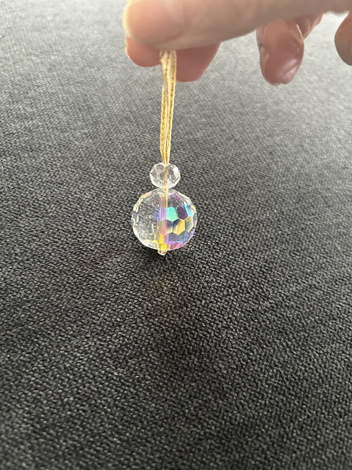 12 Pcs Multicolor Crystal Glass Christmas Balls Ornaments, 0.87