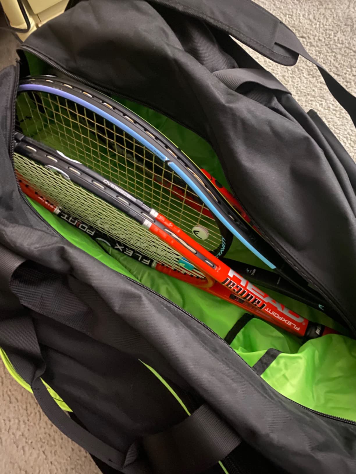 MATEIN Tennis Bag 6 Rackets, Large Racket Bag with Shoe Compartment, Cooler | Extra Large, Protective, Convertible, Removeable Shoulder Strap, Insulated Cooler Pocket, Water Resistant customer photo 1
