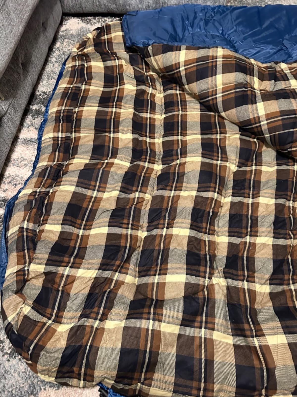 IFORREST Cotton Flannel Double Sleeping Bag for Adults - 2 Person 10°F Cold Weather Extra-Wide & Warm - Couples Camping Bed - Queen Size XXL customer photo 2