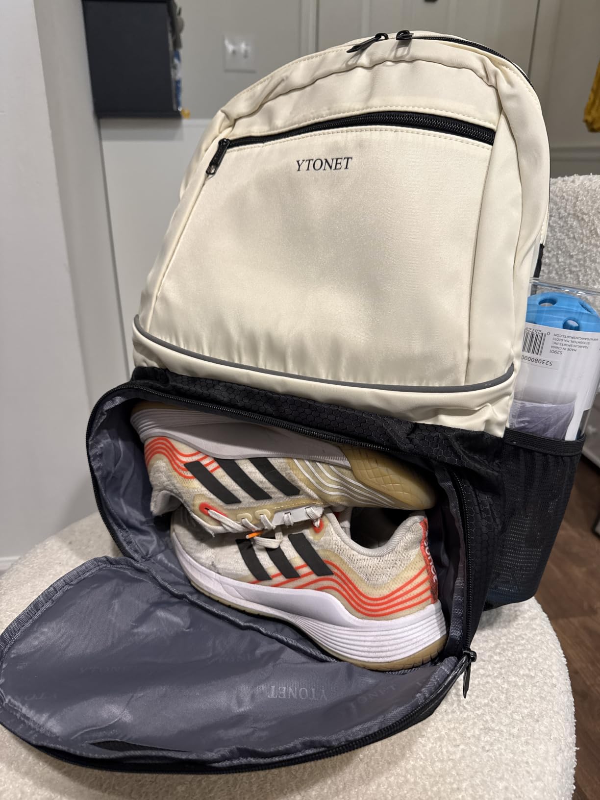 Ytonet Tennis Bag Tennis Backpack for Women Men 2 Rackets | Insulated Pocket and Ventilated Shoe Compartment, Gym Bags with Fence Hook for Pickleball and Badminton Rackets customer photo 2