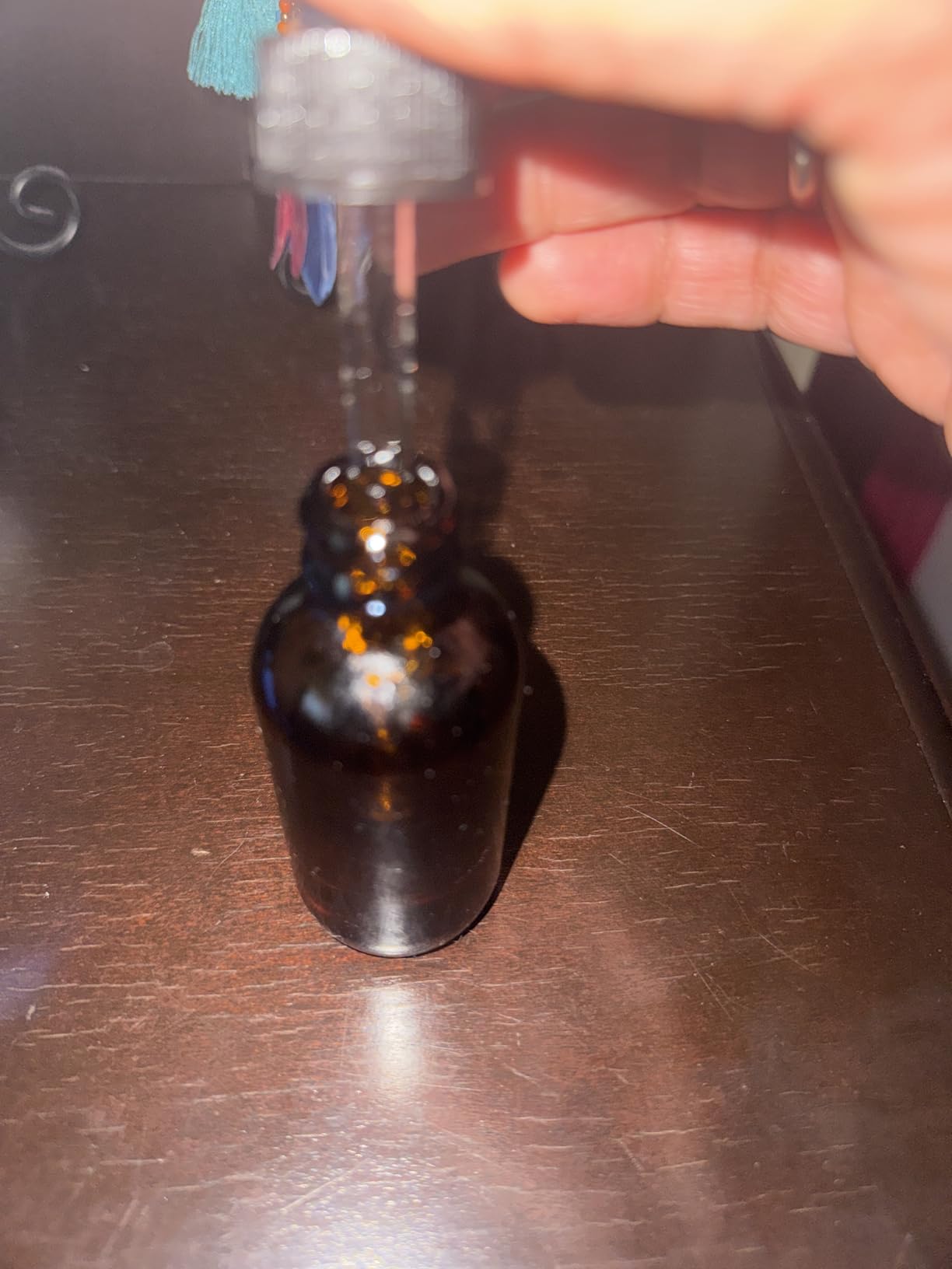 4 Pack, 2 oz Bottles with Dropper & 1 Funnel & 4 Labels - Essential Oils Bottles for Health, Personal Care & Beauty - 60ml Thick Dark Amber Glass Tincture Bottles, Refillable Cosmetic Containers customer photo 2