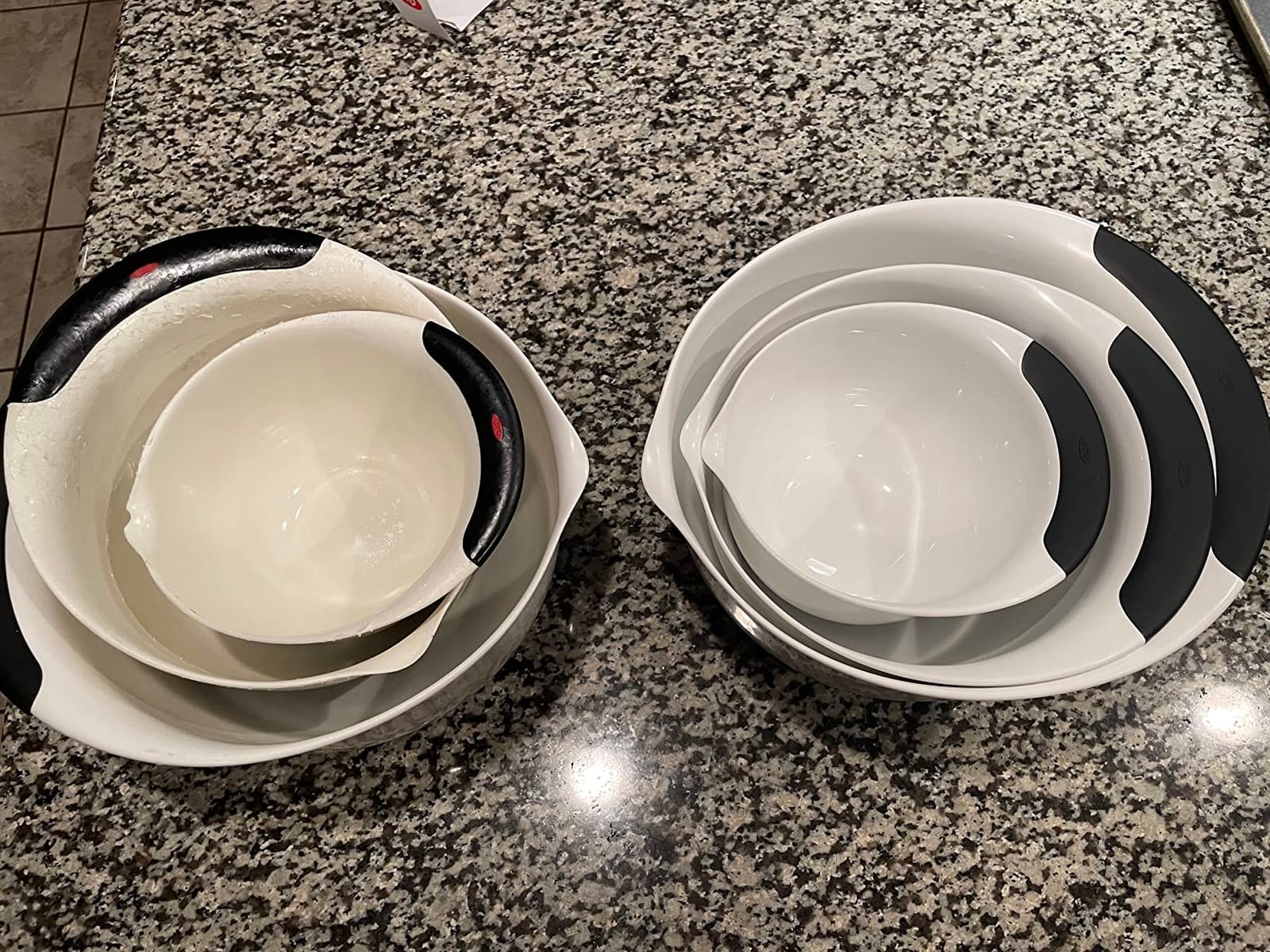 OXO Good Grips 3-Piece Plastic Mixing Bowl Set- Blue, Gray, Jade customer photo 2