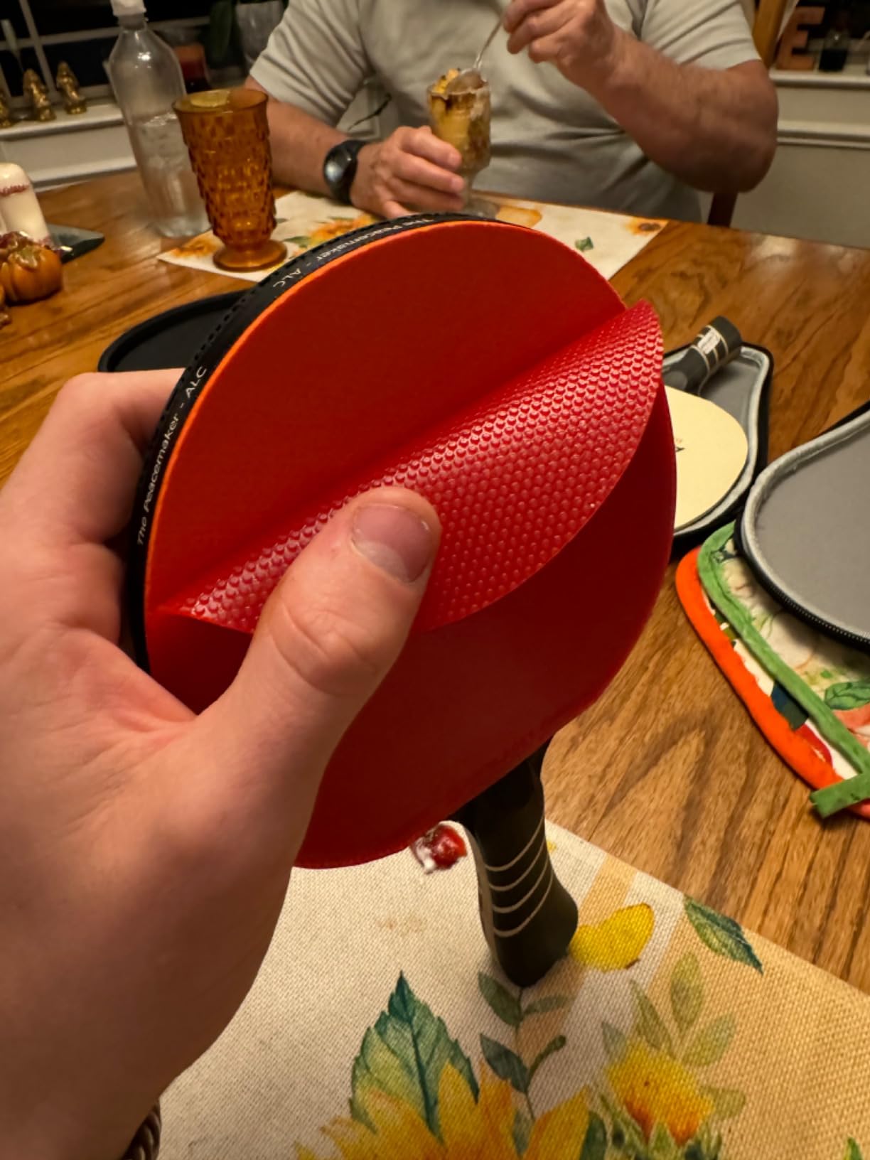 The Peace Maker ALC - Professional Ping Pong Paddle - Carbon Fiber Table Tennis Racket Producing Maximum Spin & Control for All Levels - Hard Carry Case & Ergonomic Handle customer photo 1