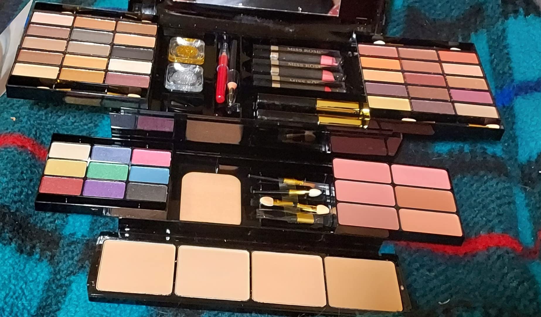 Professional Makeup Kit for Women Full Kit with Mirror 58 Colors All in One Make up Gift Set for Girls Included Eyeshadow,Compact Powder,Blusher,Lipstick,Eyebrow Pencil,Gitter Gel,Eyeliner,Mascara (N) customer photo 1