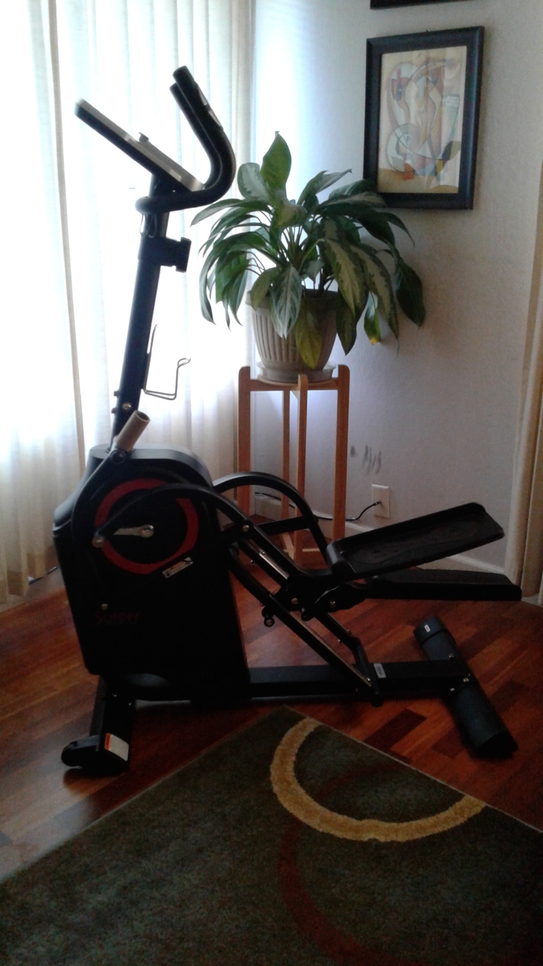 Sunny Health & Fitness Elliptical Exercise Machine with Long Stride Workout customer photo 2