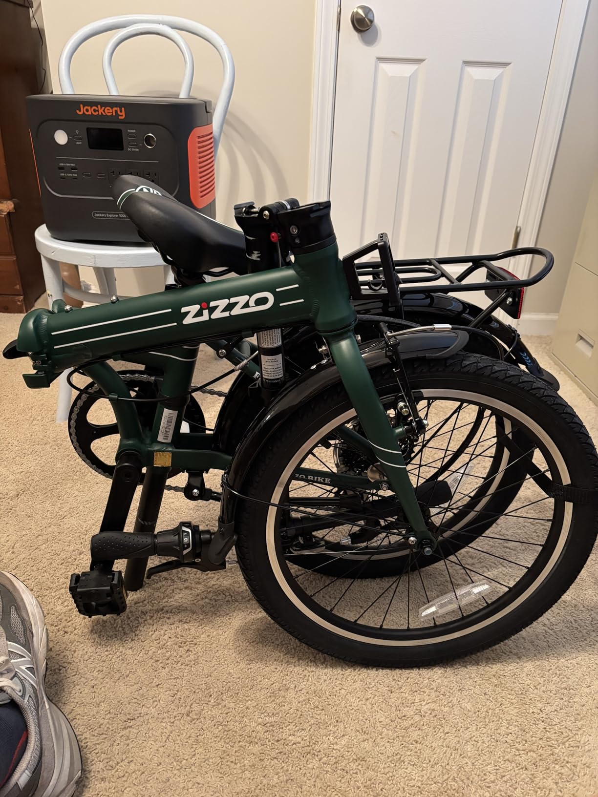 ZiZZO Forte Heavy Duty Folding Bike-Lightweight Aluminum Frame Genuine Shimano 20-Inch Folding Bike with Fenders, Rack and 300 lbs Weight Limit customer photo 2