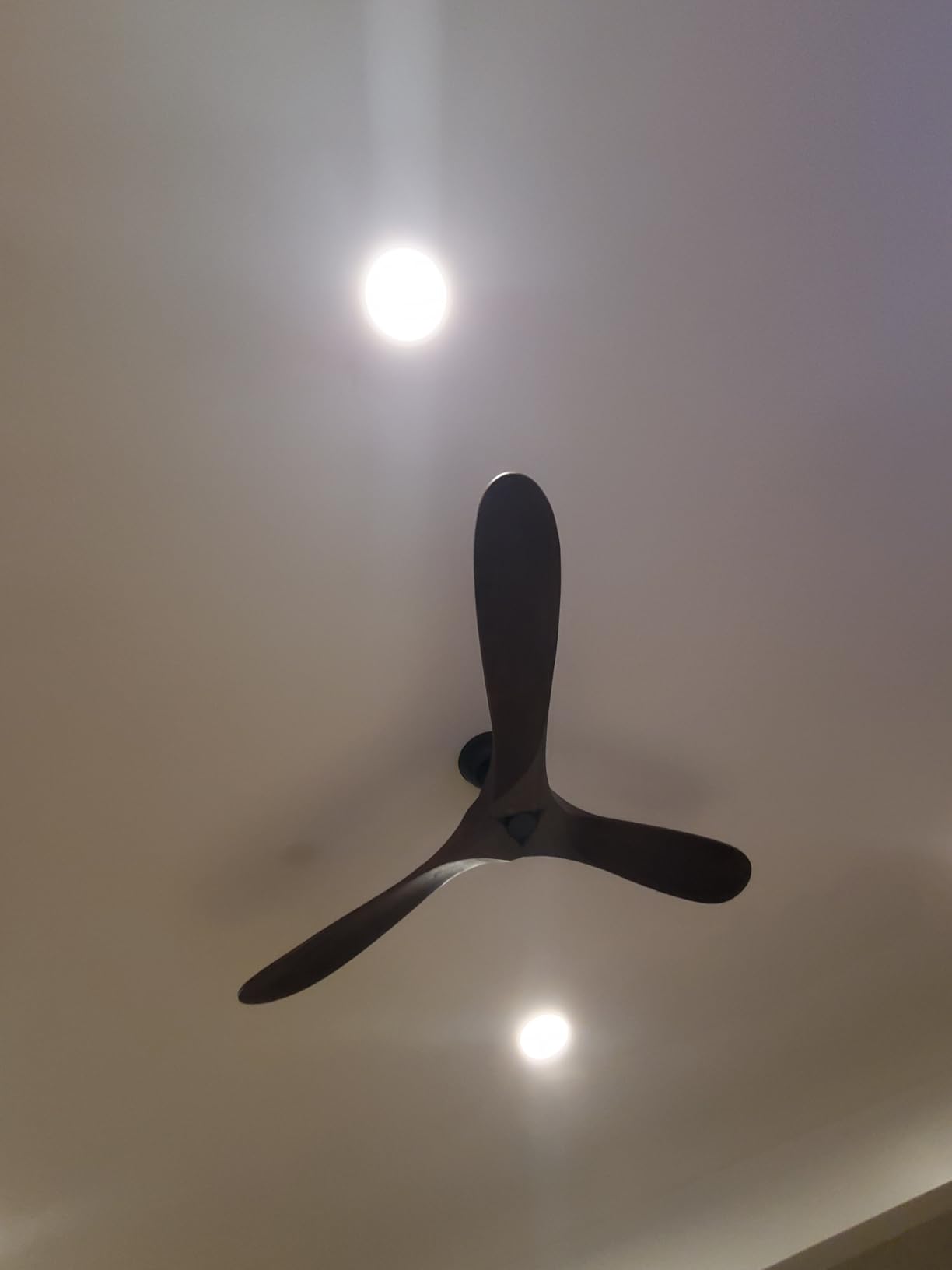 72 Inch Ceiling Fan No Light ,Wood Outdoor Ceiling Fans for Patios Living Room Garage Gazebo Mid Century Modern Exterior Extra Large Waterproof Ceiling Fan Without Light with Downrod (Walnut) customer photo 1