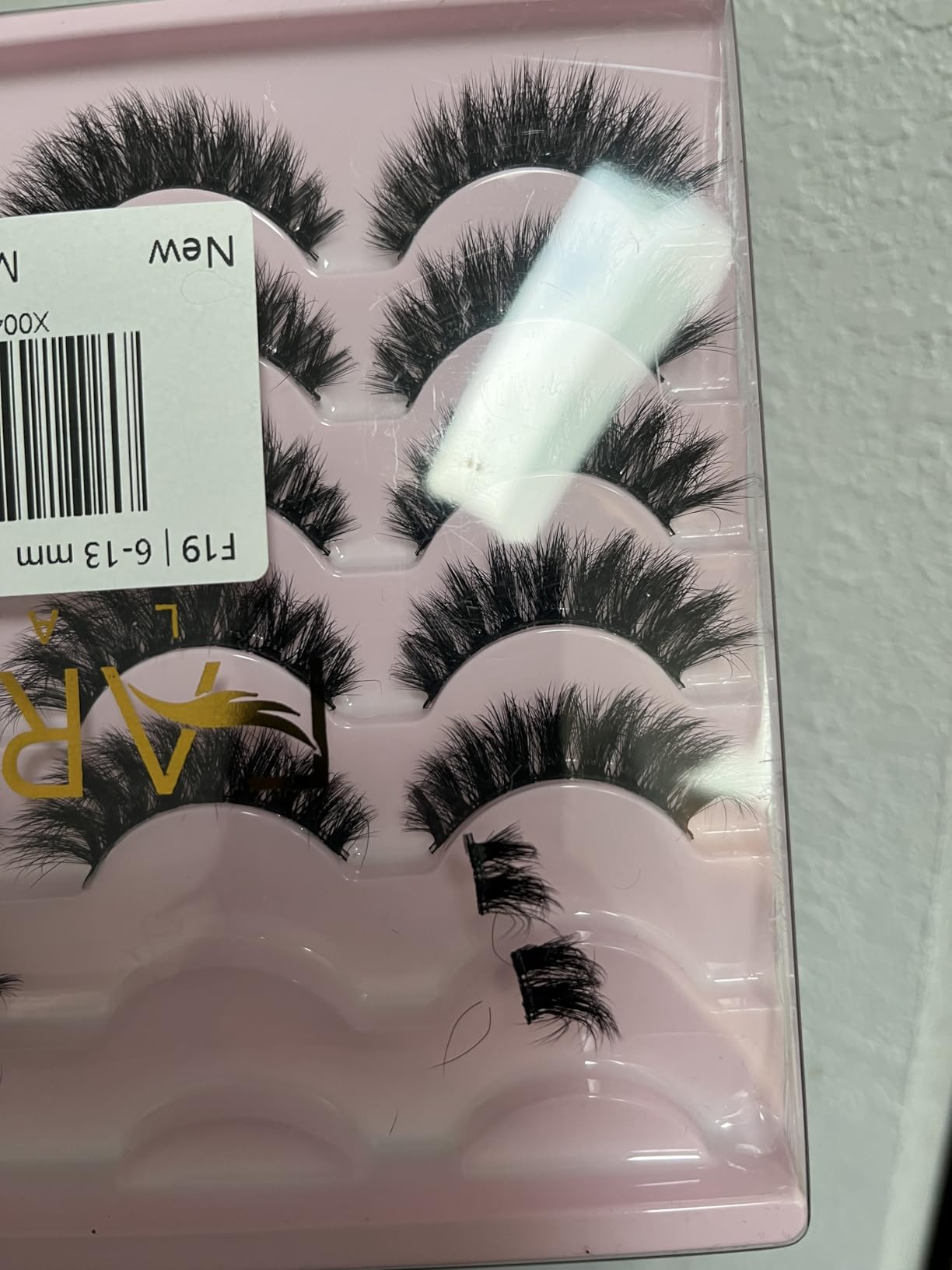 FARRED Natural Lashes Short Eyelashes Wispy False Mink Lash Pack 14 Pair Natural Look Fluffy Cat Eye Strip Eyelash Small Fake Lashes Full Pestañas Sets for MUA and Beginners Daily Makeup (F1 | 8-14mm) customer photo 1
