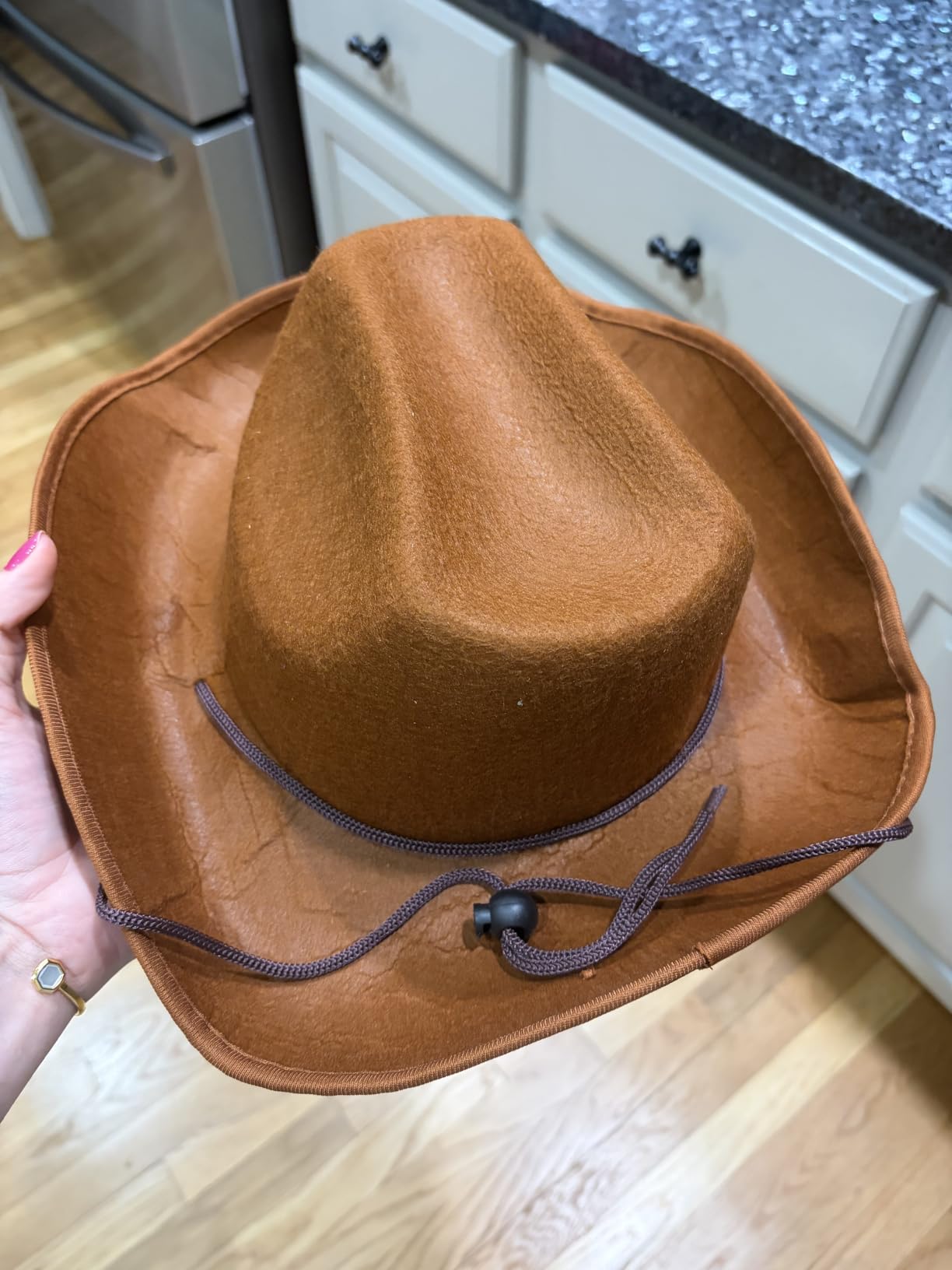 COLLECT PRESENT Plain Felt Cowboy & Cowgirl Hat for Men and Women | Western Studded Cowboy Hat in Adult Sizes customer photo 2