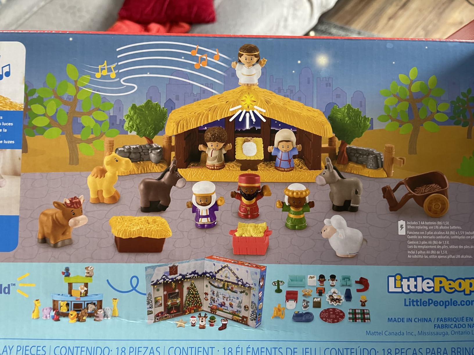 Fisher-Price Little People Nativity Set with Music & Lights | 18-piece Christmas Playset, includes figures & accessories, Pretend Play, for Toddlers Ages 1+ years customer photo 2