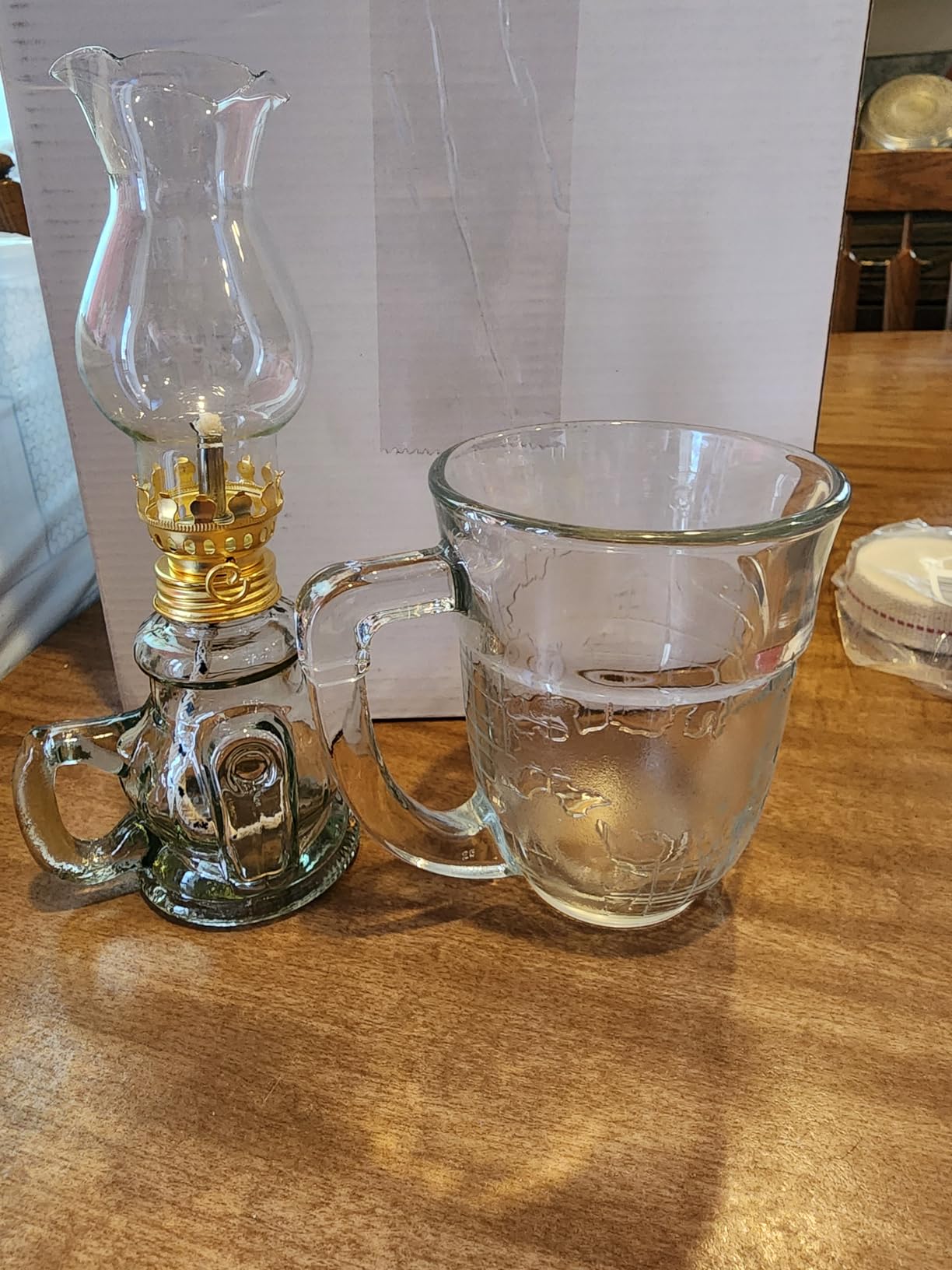 Yexiya Vintage Glass Kerosene Lamp Rustic Oil Lamp, 6 Set, Trendy Style customer photo 2
