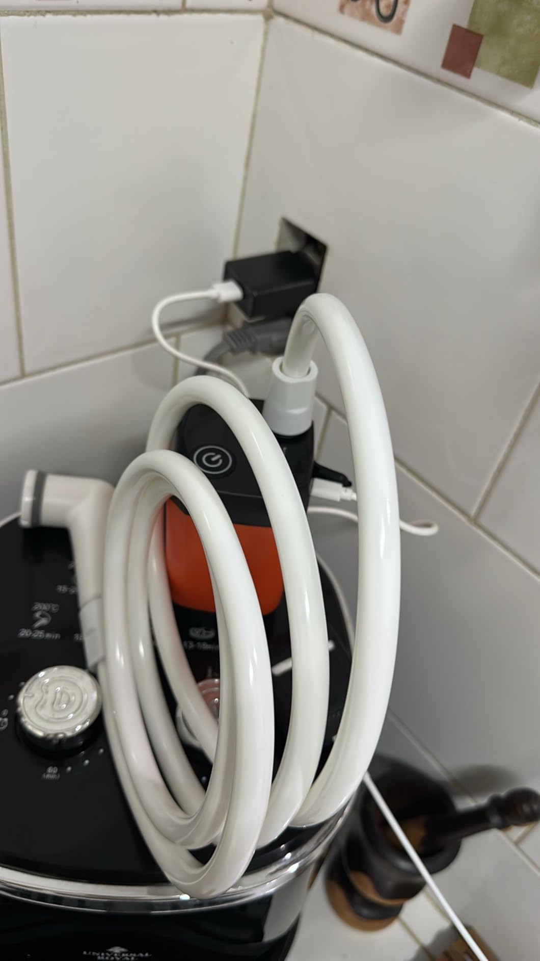 WADEO Portable Shower for Camping, Outdoor Electric Shower Rechargeable Pump with Intelligent Digital Display, Camping Shower Head Nozzle for Camping, Hiking, Traveling, Washing customer photo 2