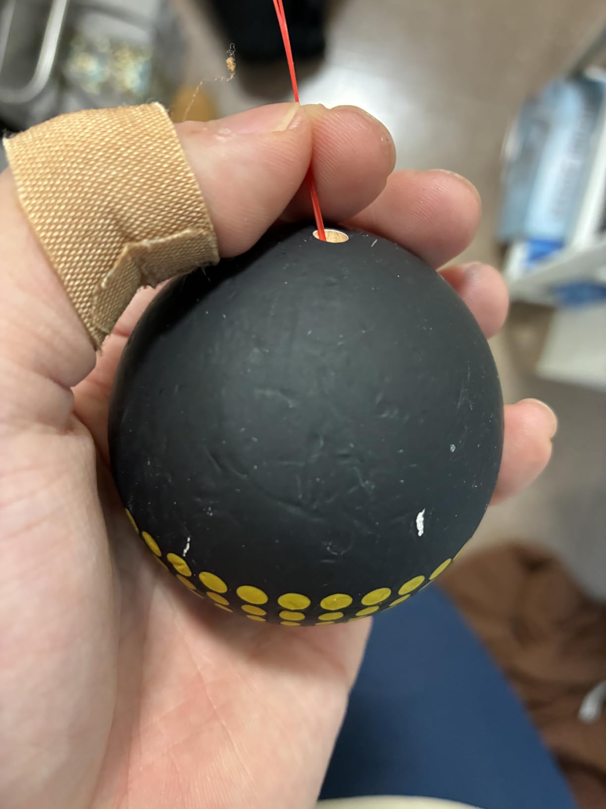 Yomega Pro Model Kendama - The Traditional Japanese Toss and Catch Skill Game with Rubberized Paint for Easier Skill Building Play (Red) customer photo 1