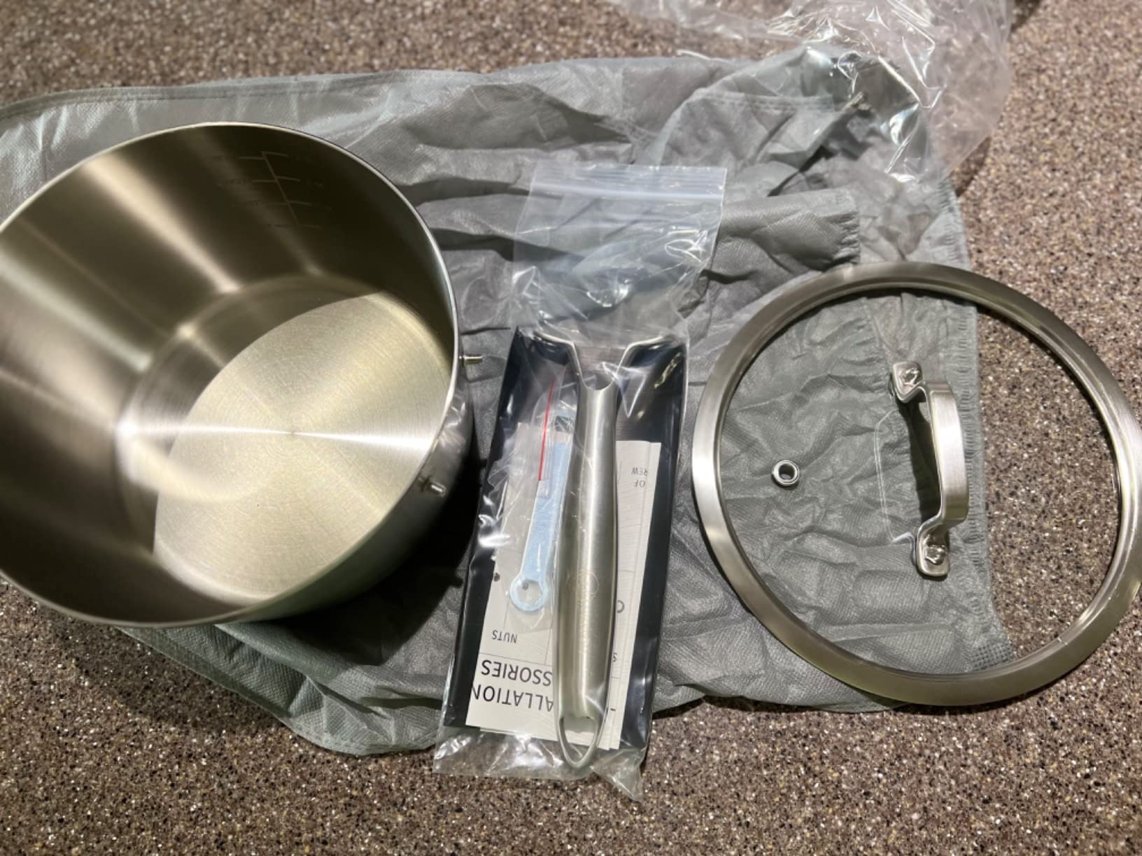 LOLYKITCH 1.5-2.5-3.0 QT Stainless Steel Saucepan Set of 3 customer photo 2