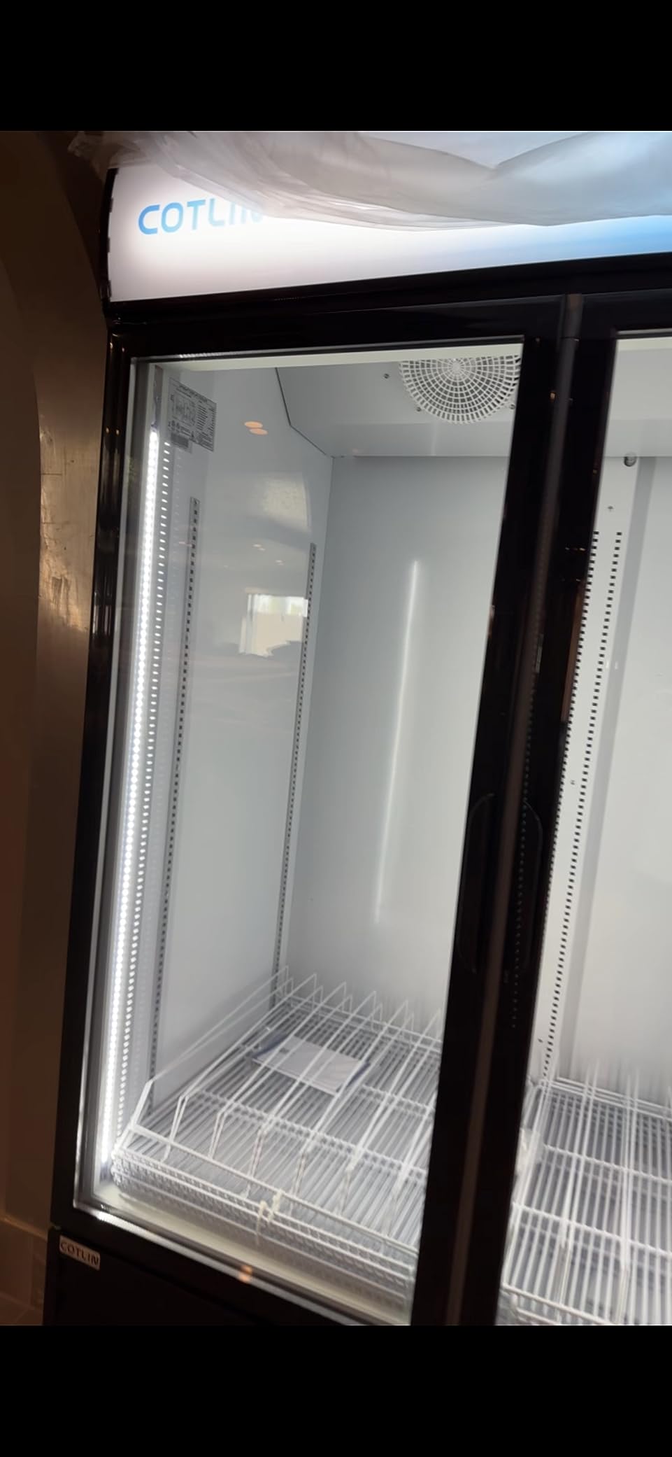 COTLIN 36 Inch Back Bar Cooler, Under Counter Beverage Refrigerator with LOW-E Glass, Free Standing Beverage Fridge, Adjustable Shelves, Drink Fridge for Beer, Wine, Soda, ETL and NSF Approved customer photo 1