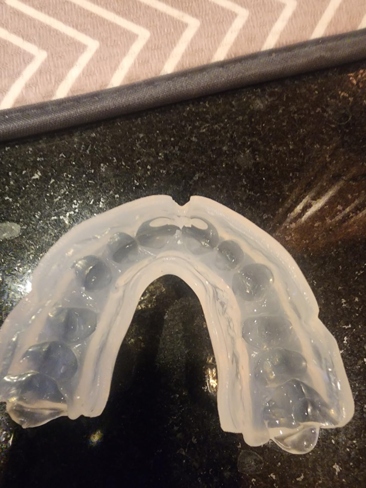 OPRO Instant Custom Fit Moldable Mouth Guard, Dentist Level, Clear/Gold | Self-Fit Impact Mouth Guard for Adults, Boxing Mouthguard for Football, Impact Sports, MMA & Hockey, Includes Case customer photo 2