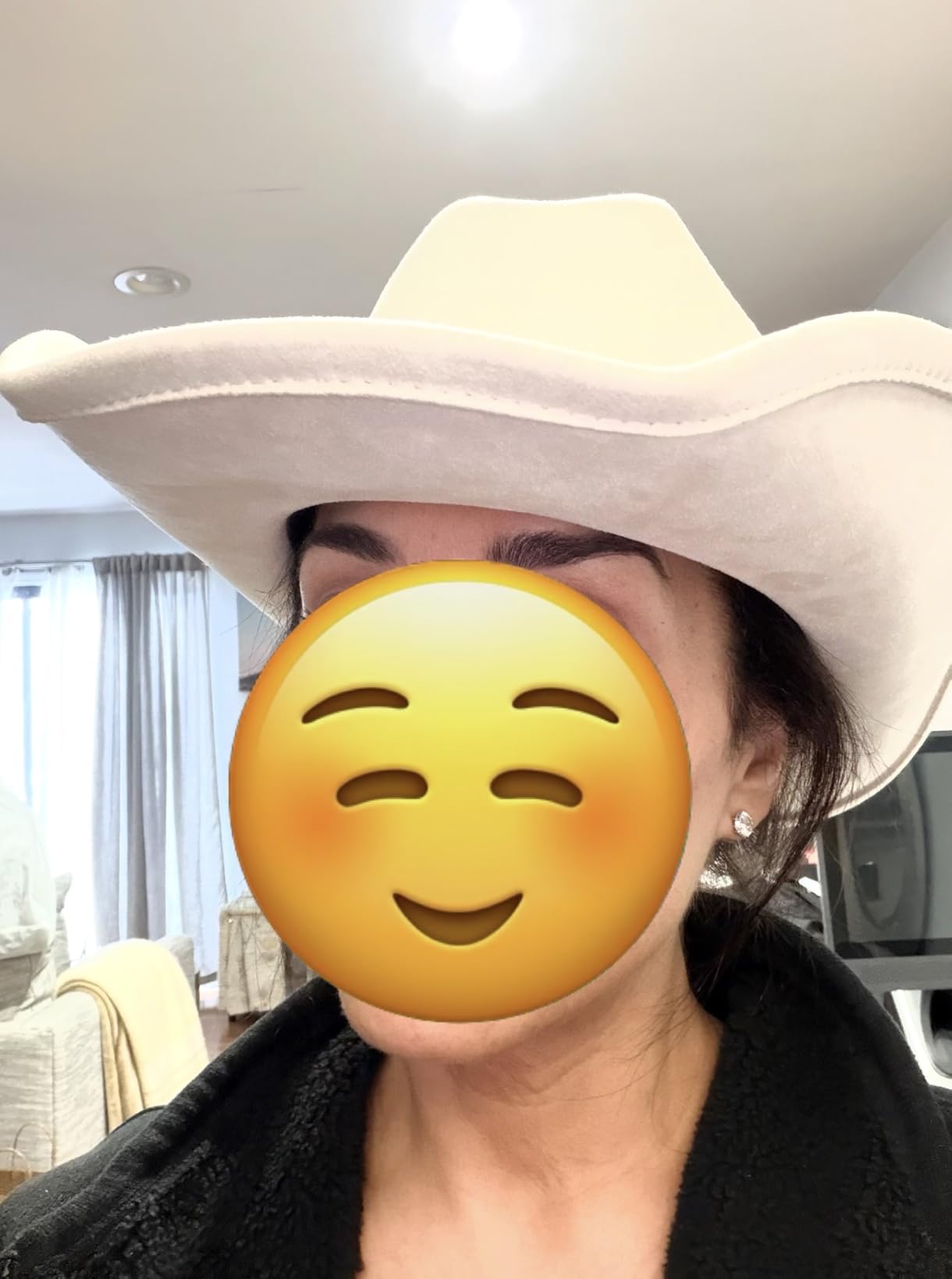 FLUFFY SENSE. Cowboy Hat for Women and Men with Shapeable Wide Brim - Felt Cattleman Western Hats for Cowboys and Cowgirls customer photo 2