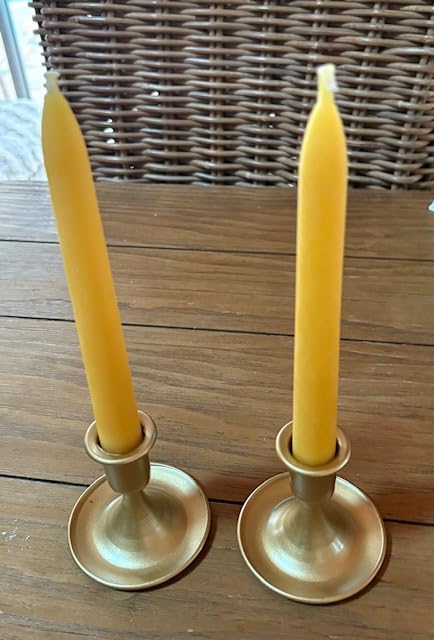 Romadedi Gold Taper Candle Holders, Set of 2, Christmas, Wedding Decor customer photo 1