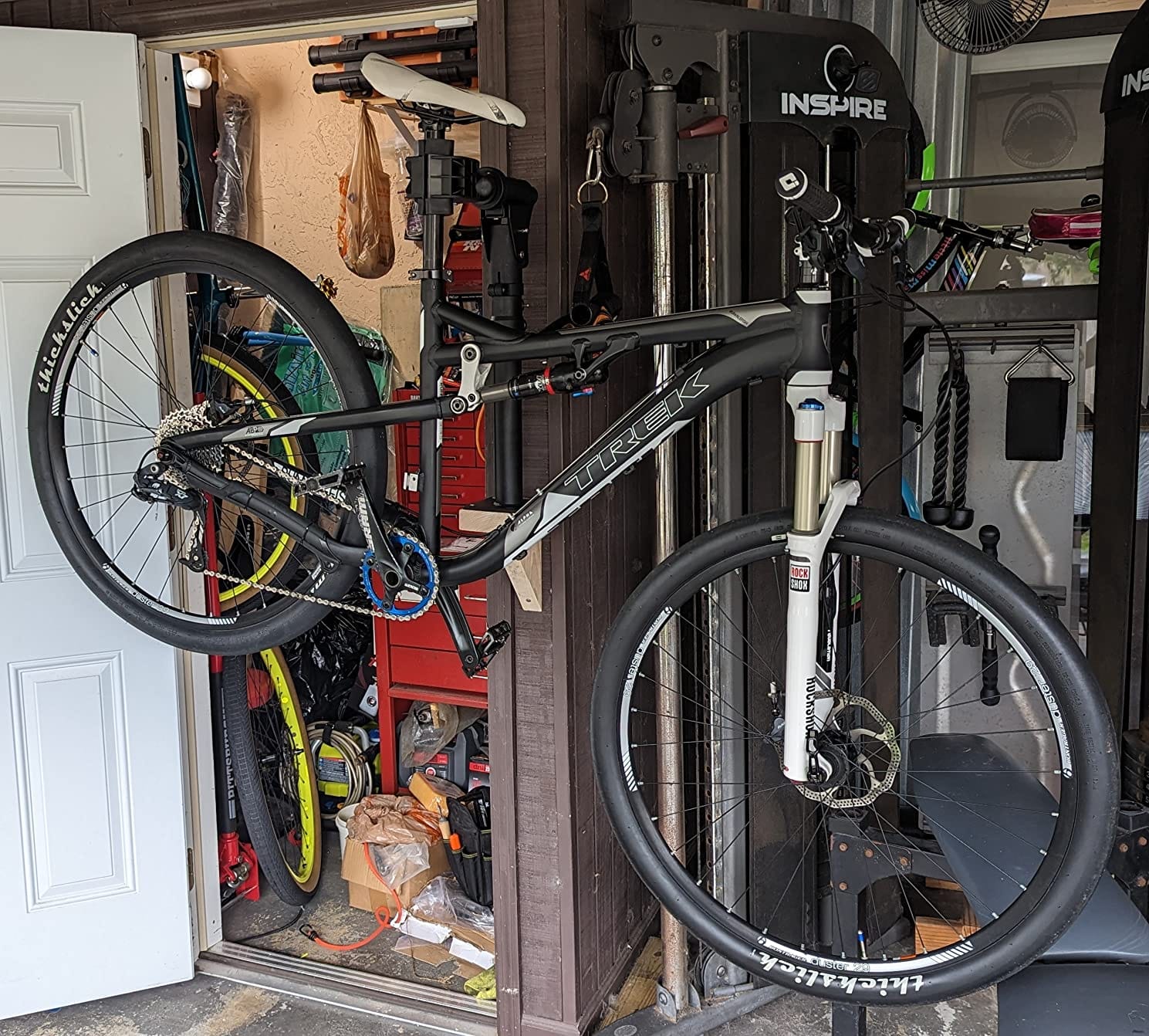 CHEPARK Bike Repair Stand (Max 88lbs) - Bench Mount Bike Workstand - E Bike Repair Stand Shop Home Mechanics for Mountain Bike and Road Bike (Black-Bench) customer photo 1