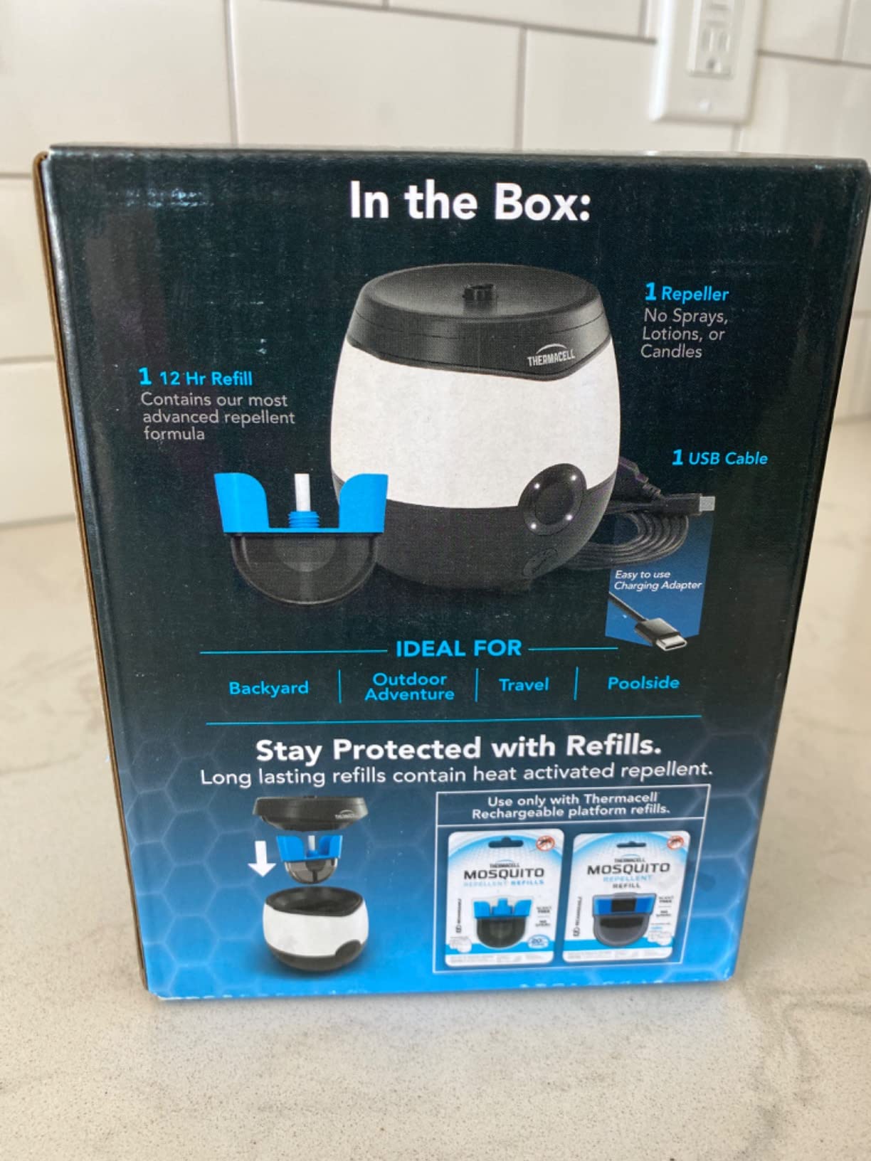 Thermacell E-ZoneGuard Glow Mosquito Repellent + Lantern, LED, 9-Hr Battery customer photo 2