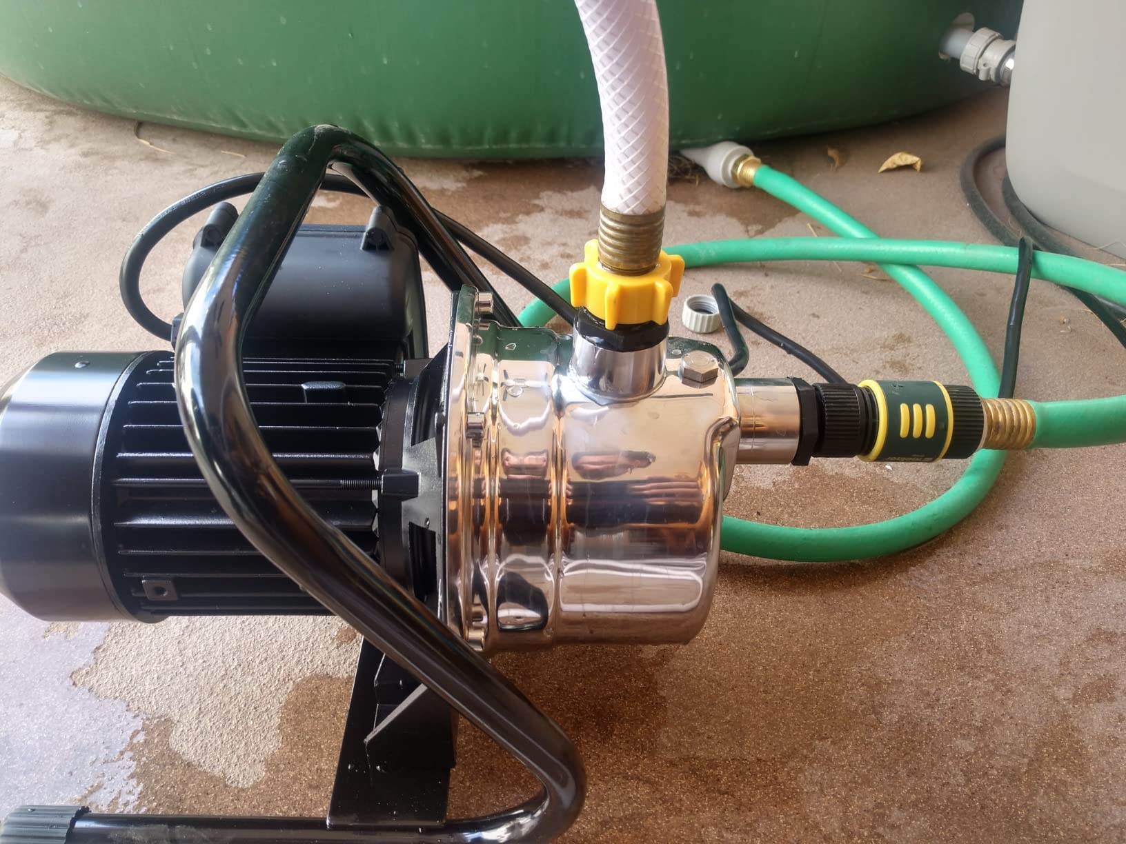 VEVOR Shallow Well Pump, 1.1 HP 115V, 978 GPH 131 ft Height, 40psi Max Pressure, Portable Stainless Steel Sprinkler Booster Jet Pumps for Garden Lawn Irrigation system, Lake Fountain, Water Transfer customer photo 2