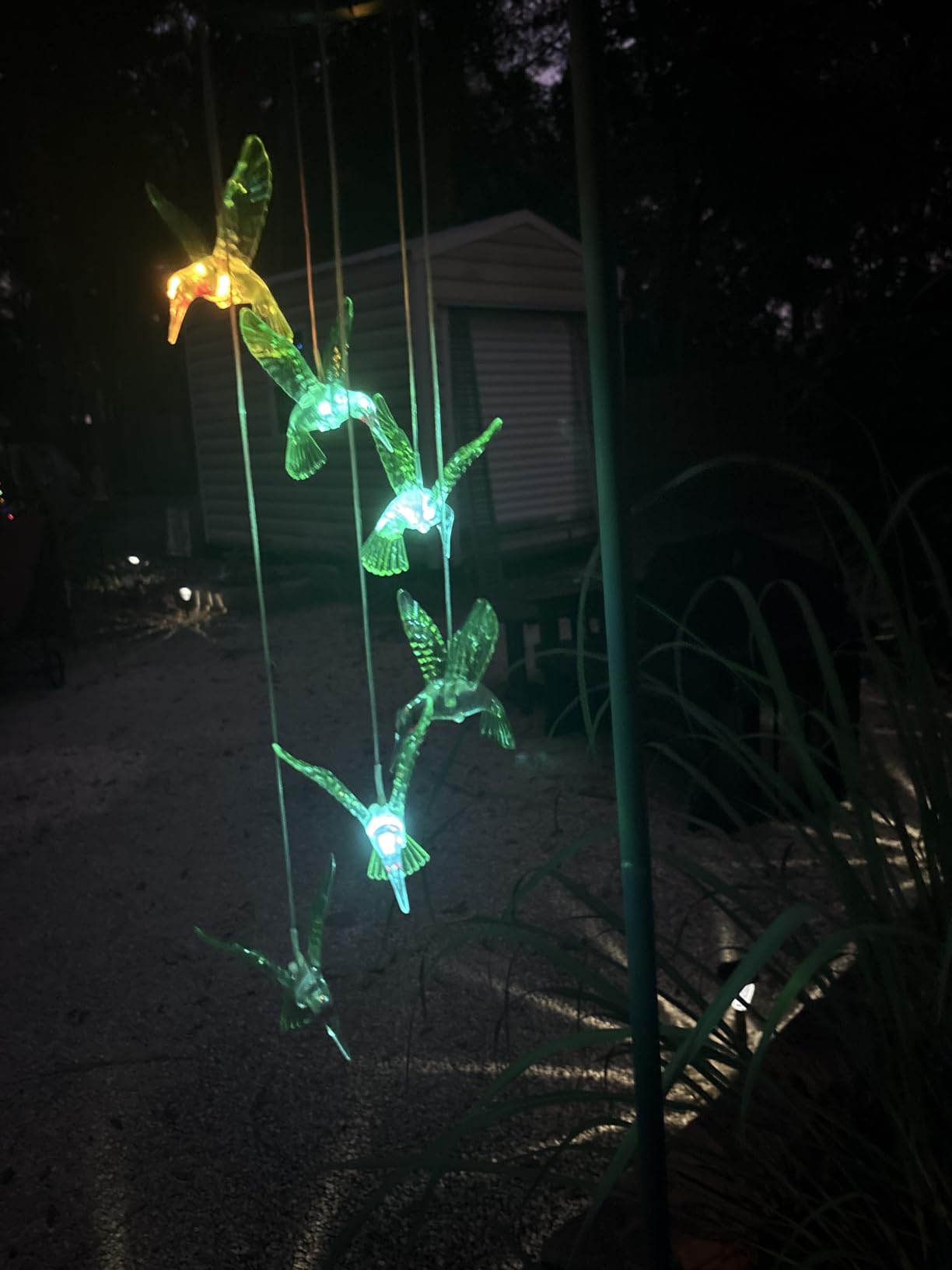 Winzwon Solar Wind Chimes, Christmas Gardening Butterfly Gifts for Women | Stocking Stuffers Birthday Gifts for Grandma Nana Wife Sister, Solar Lights Outdoor for Outside Garden Yard Patio Porch Decor customer photo 1