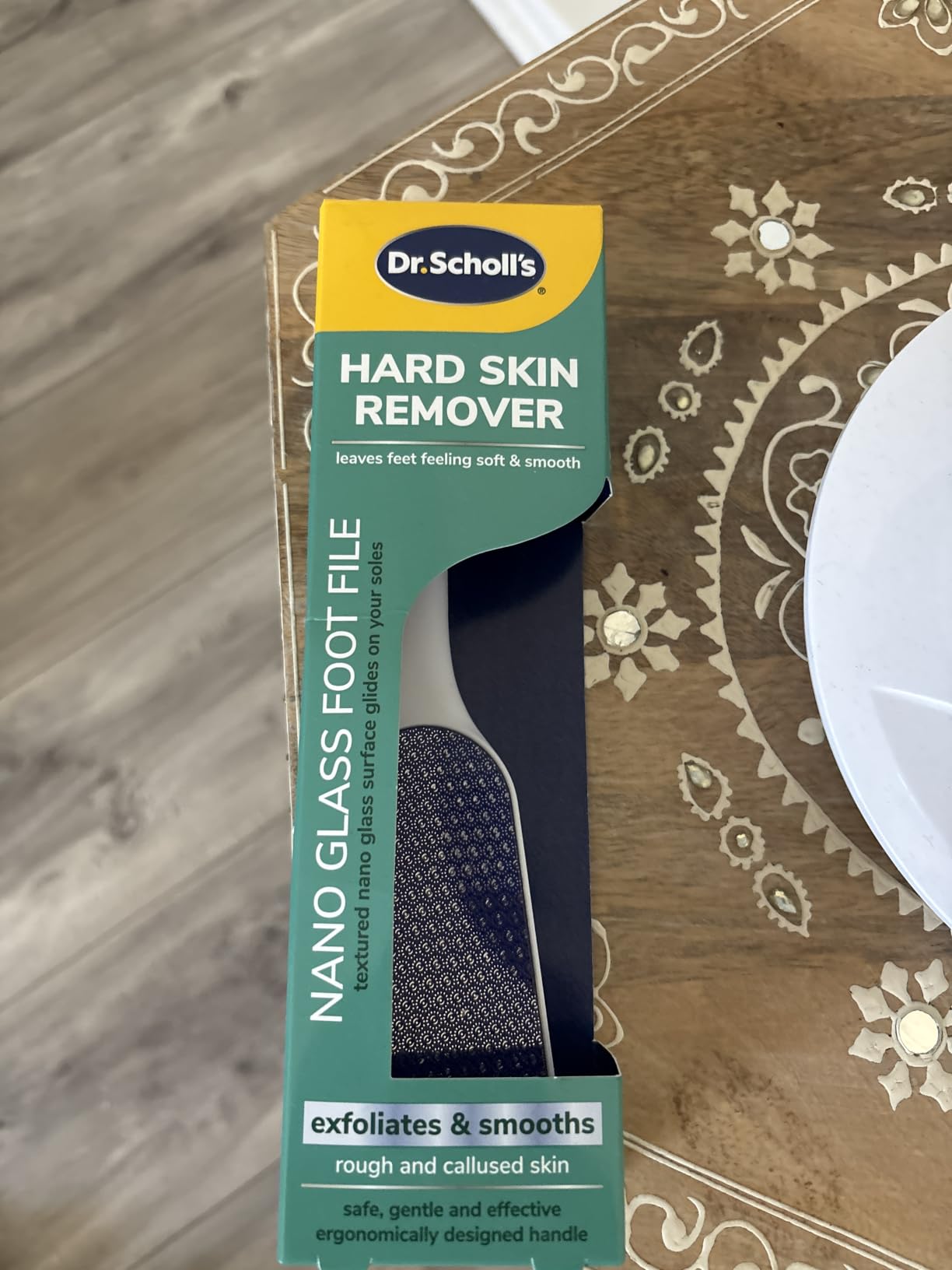 Dr. Scholl's Hard Skin Remover Nano Glass Foot File - Dead Skin & Foot Callus Remover, Long Lasting Buffer, Soft Smooth Feet customer photo 1