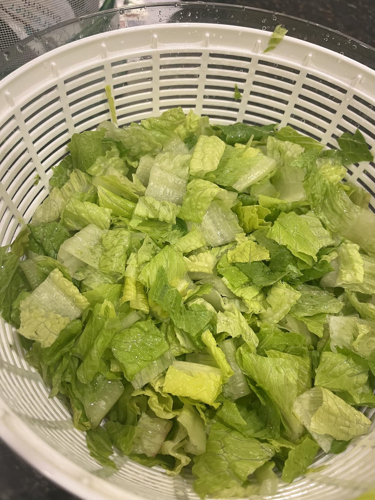 Ourokhome 6.3 QT Salad Spinner with Fully Removable Lid, Large Lettuce Dryer with One-Hand Press Pump, Instant Stop Brake Button and Retractable Handle, Vegetable Washer & Spinner for Greens and Herbs customer photo 2