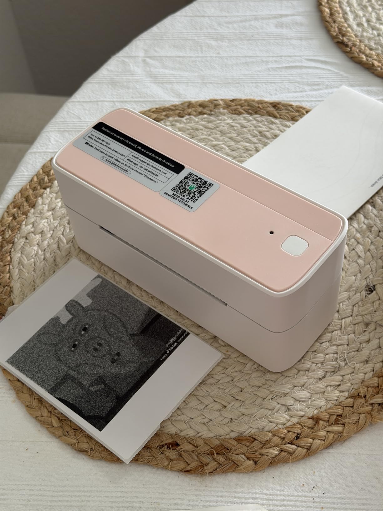 Phomemo Bluetooth Thermal Label Printer, 241BT Label Printer & 20Pcs Labels customer photo 2
