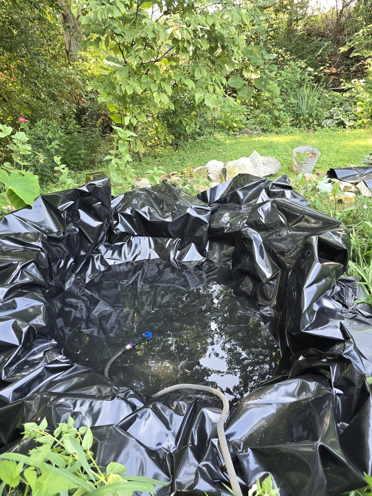 Adroiteet 10 x 15 FT Pond Liner, 20 Mil HDPE Pond Liners for Outdoor Ponds customer photo 2