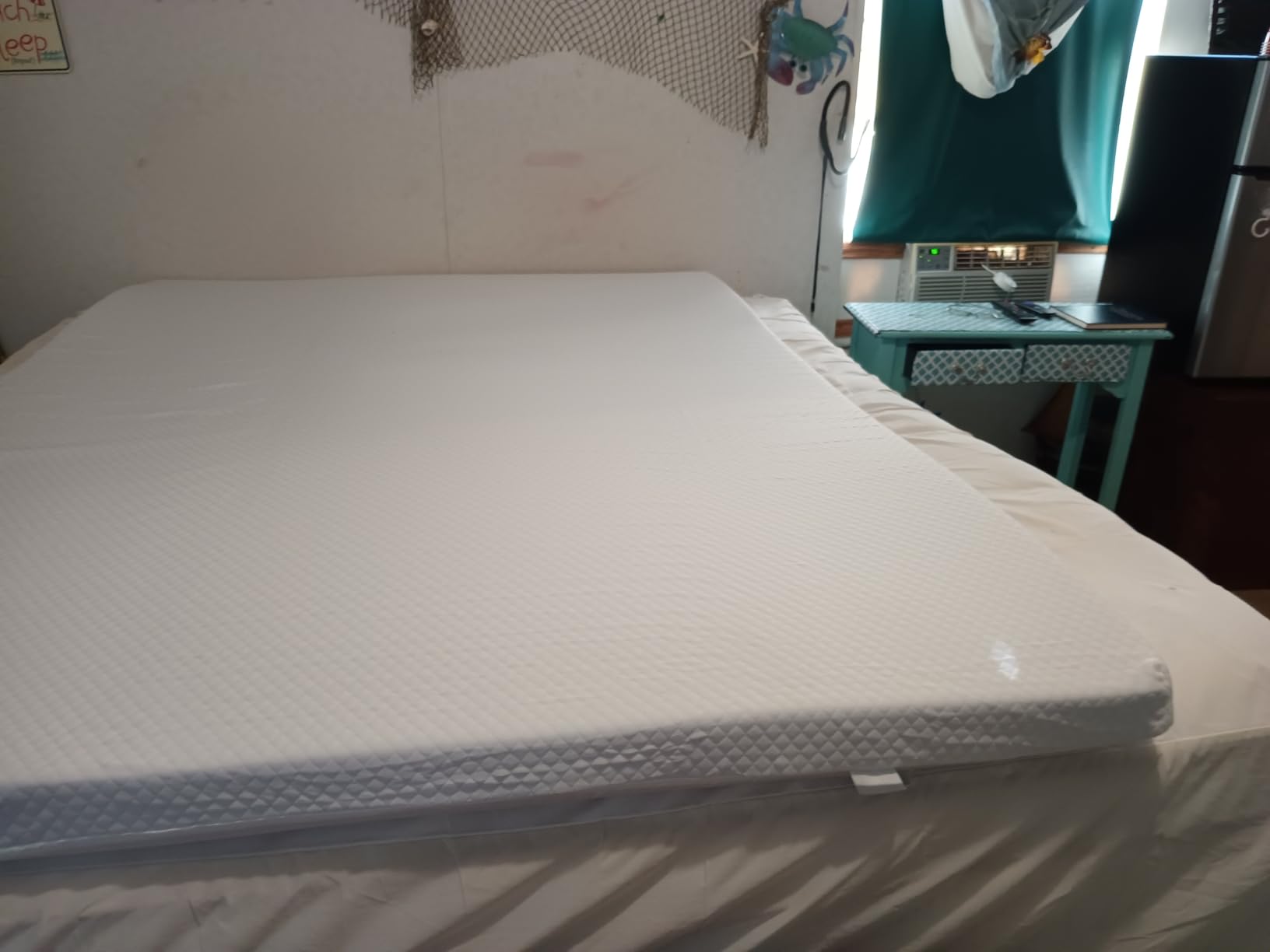 SINWEEK 3 Inch Gel Memory Foam Mattress Topper Full Size, Ventilated High Density Pad for Back Pain, Bed Topper with Removable Soft Cover, CertiPUR-US Certified customer photo 1