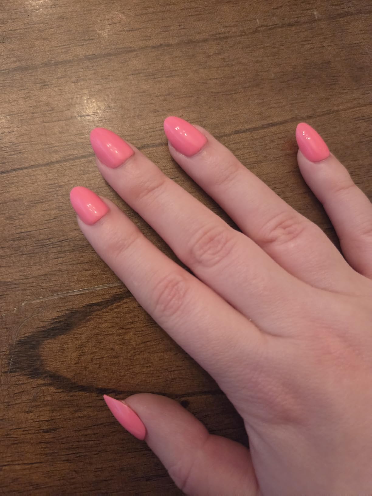 Glamnetic Press On Nails - Short Round, Glossy Fake Nails 30 Pc Full Kit | Neutral press on nails, 12 sizes. Everyday glue-on set. Waterproof, chip-resistant, up to 2 weeks wear customer photo 2