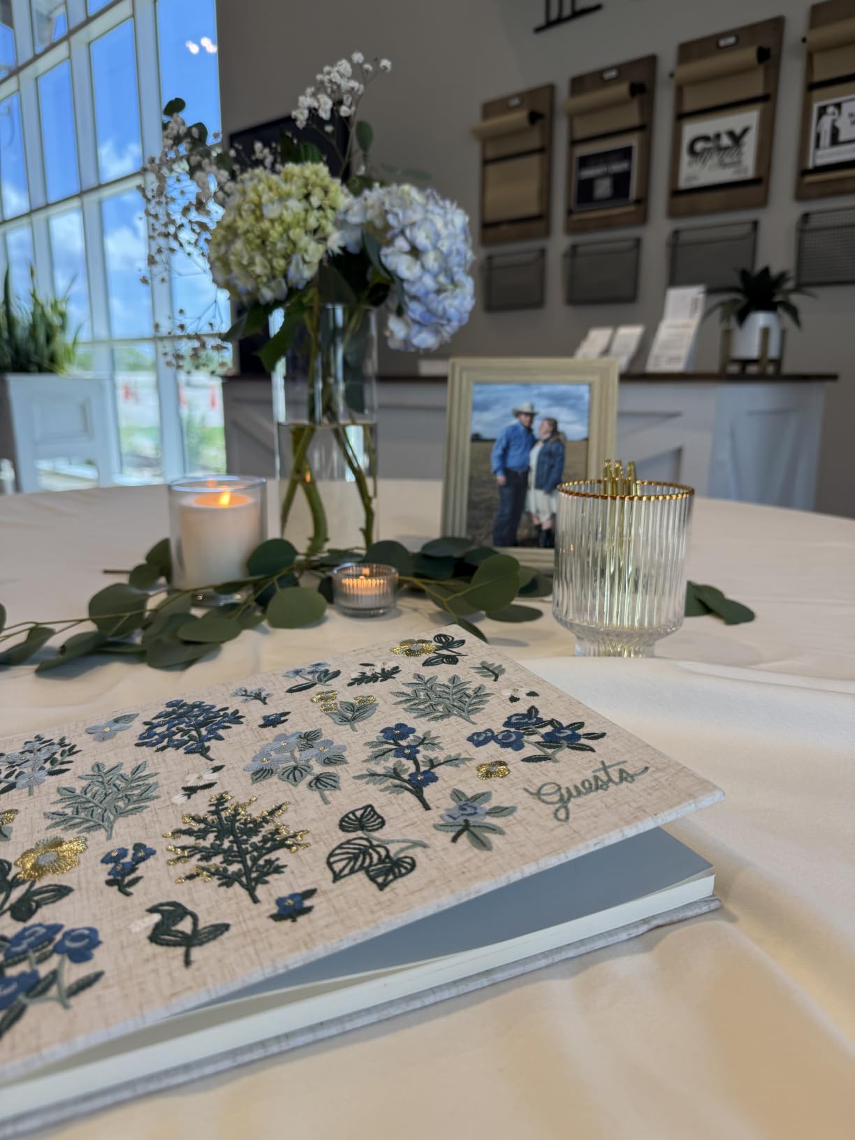 RIFLE PAPER CO. Wildwood Embroidered Guest Book, Decorative Keepsake customer photo 1