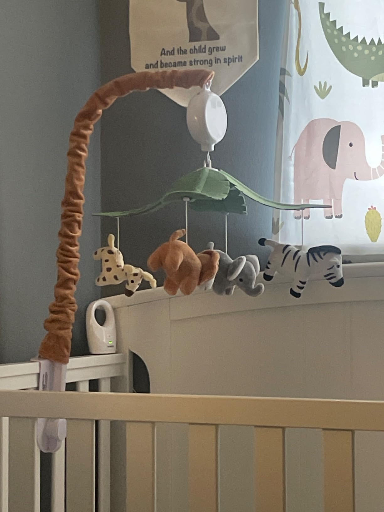 CLYMENE Safari Animals Baby Musical Crib Mobile for Baby Boys and Girls customer photo 2